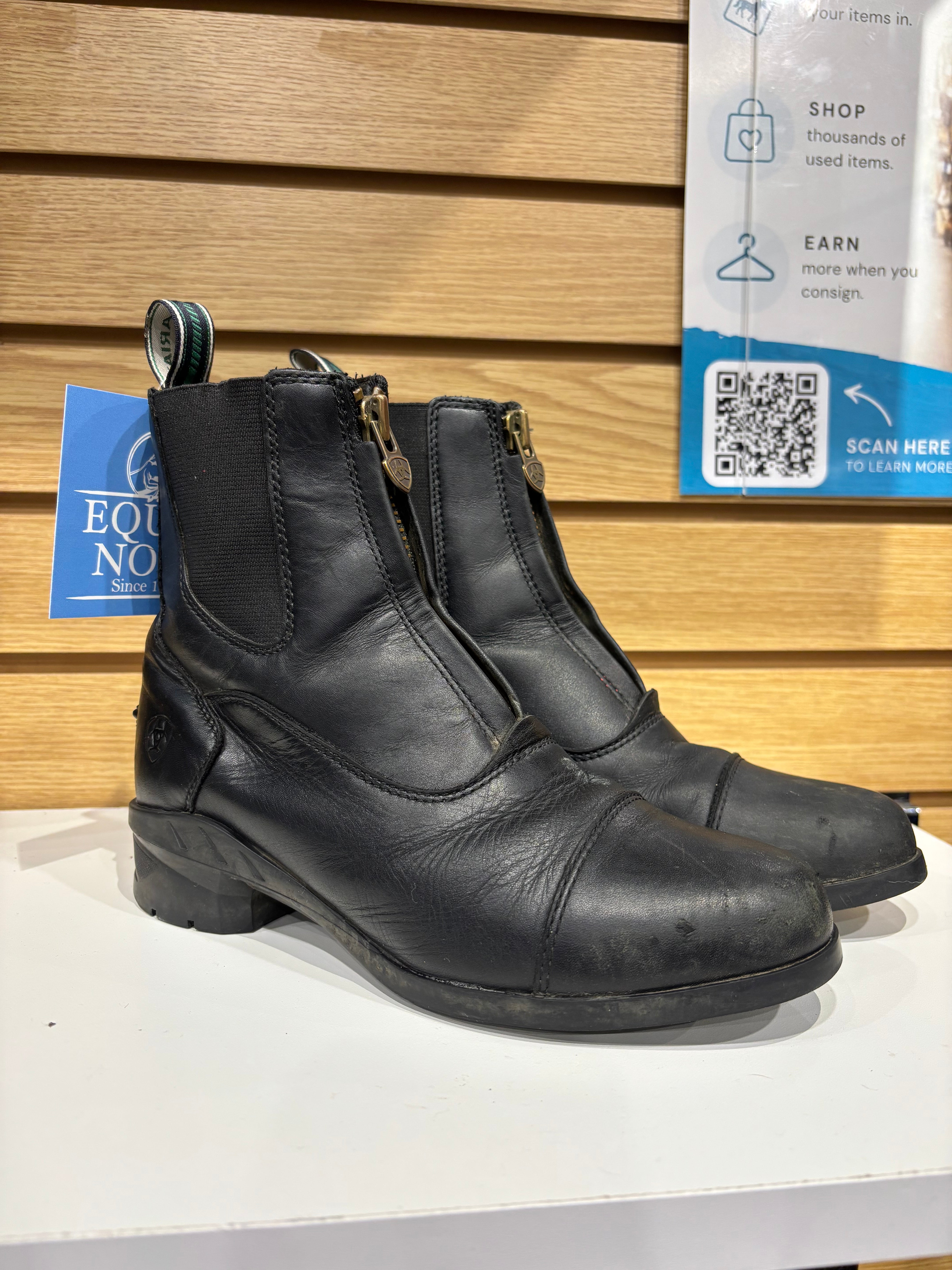 Used Ariat 5.5 Black Paddock Boots