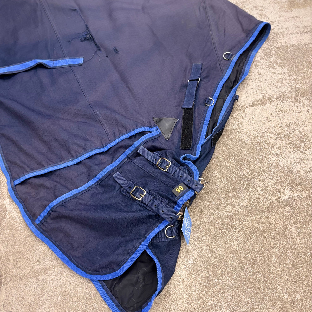 Used 86 Navy w/blue piping Turnout Sheet
