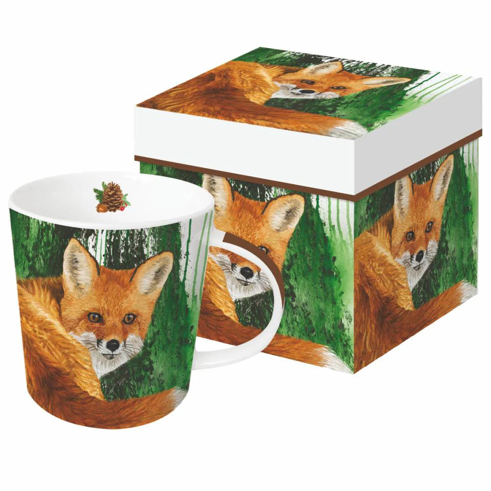 Evergreen Fox Gift-Boxed Mug - sku to order - 60048542