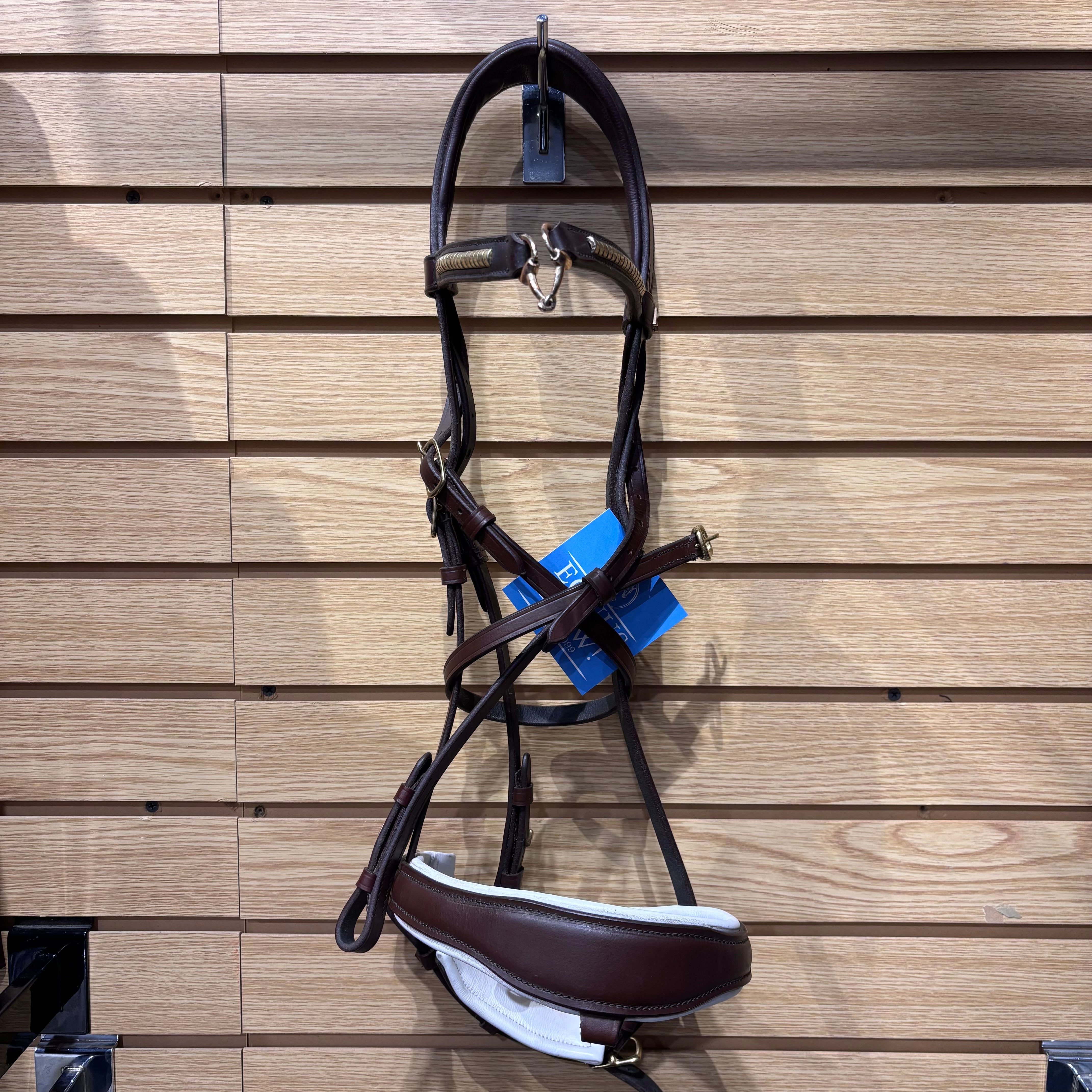 Used Brown Padded Amiko Dressage Bridle