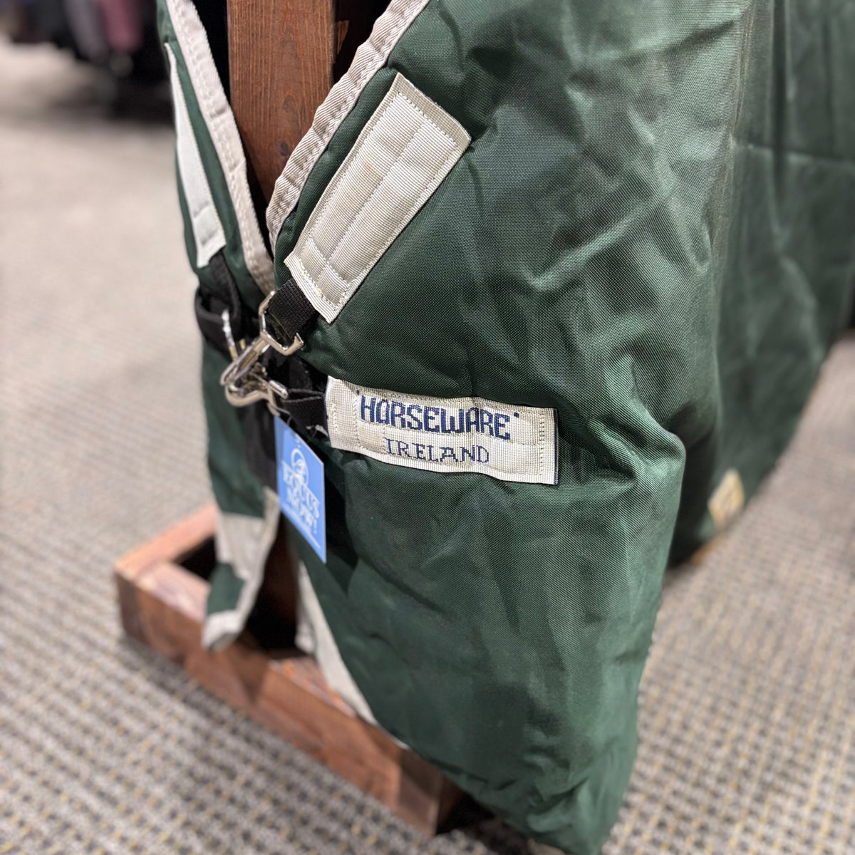 Used 78" Green Rambo Heavyweight Turnout Blanket