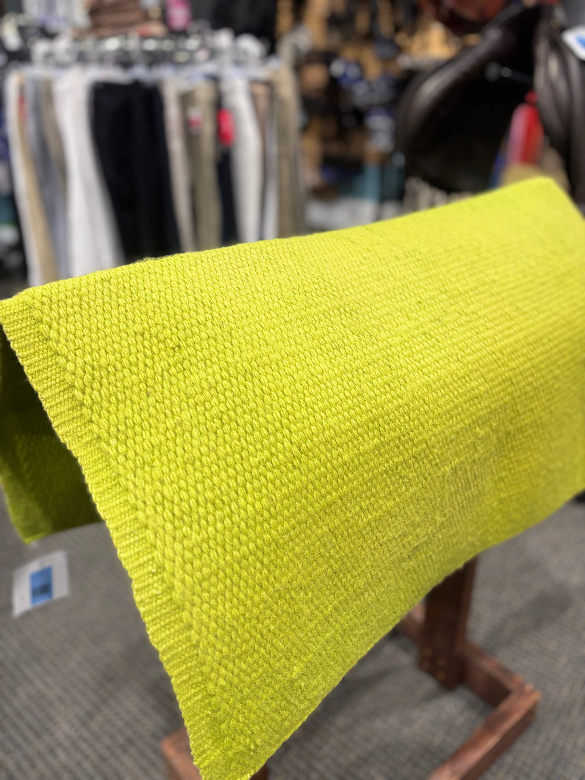 Used Mayatex Lime Green Western Saddle Pad