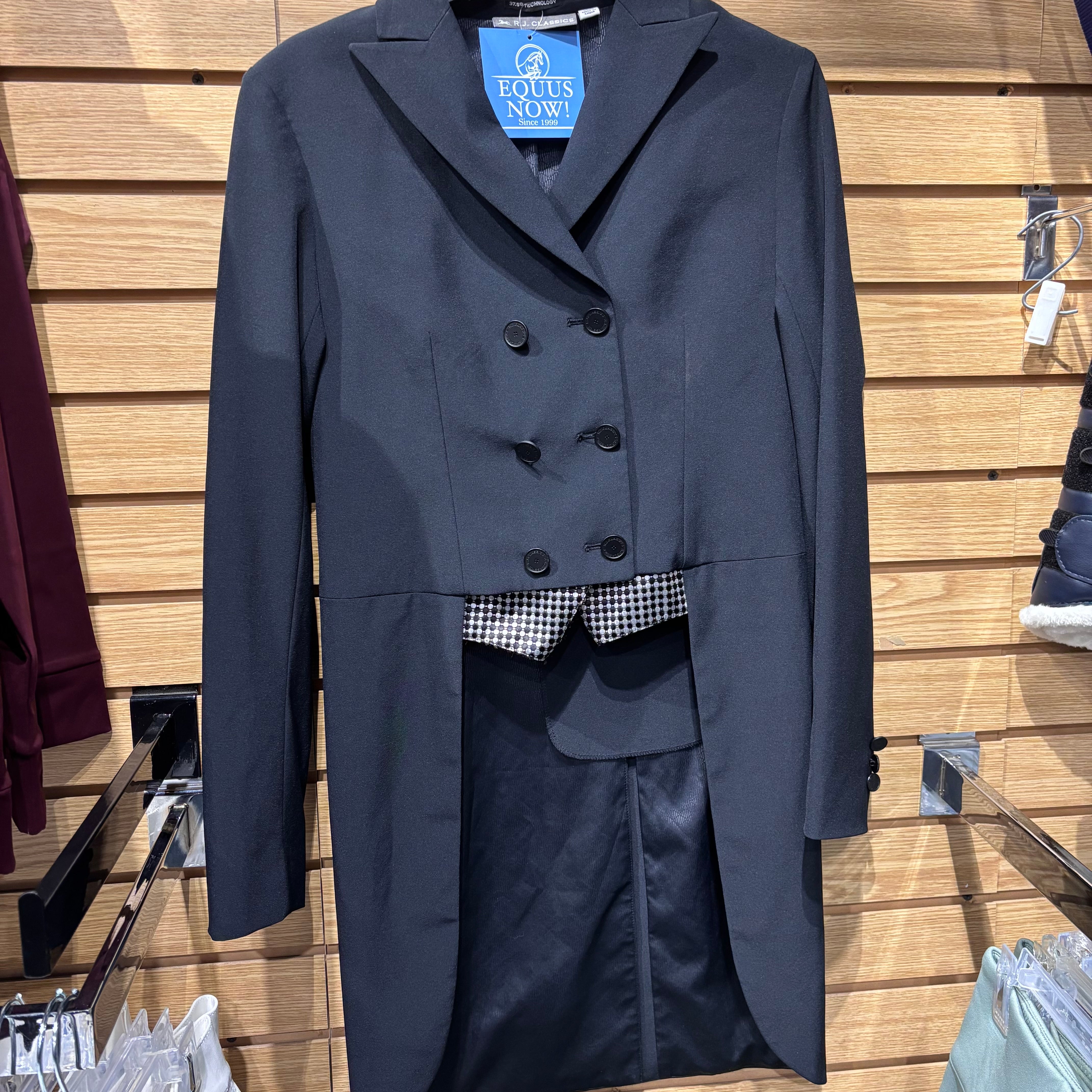 Used 18R Black RJ Classics Grey Label Bailey Shadbelly Coat