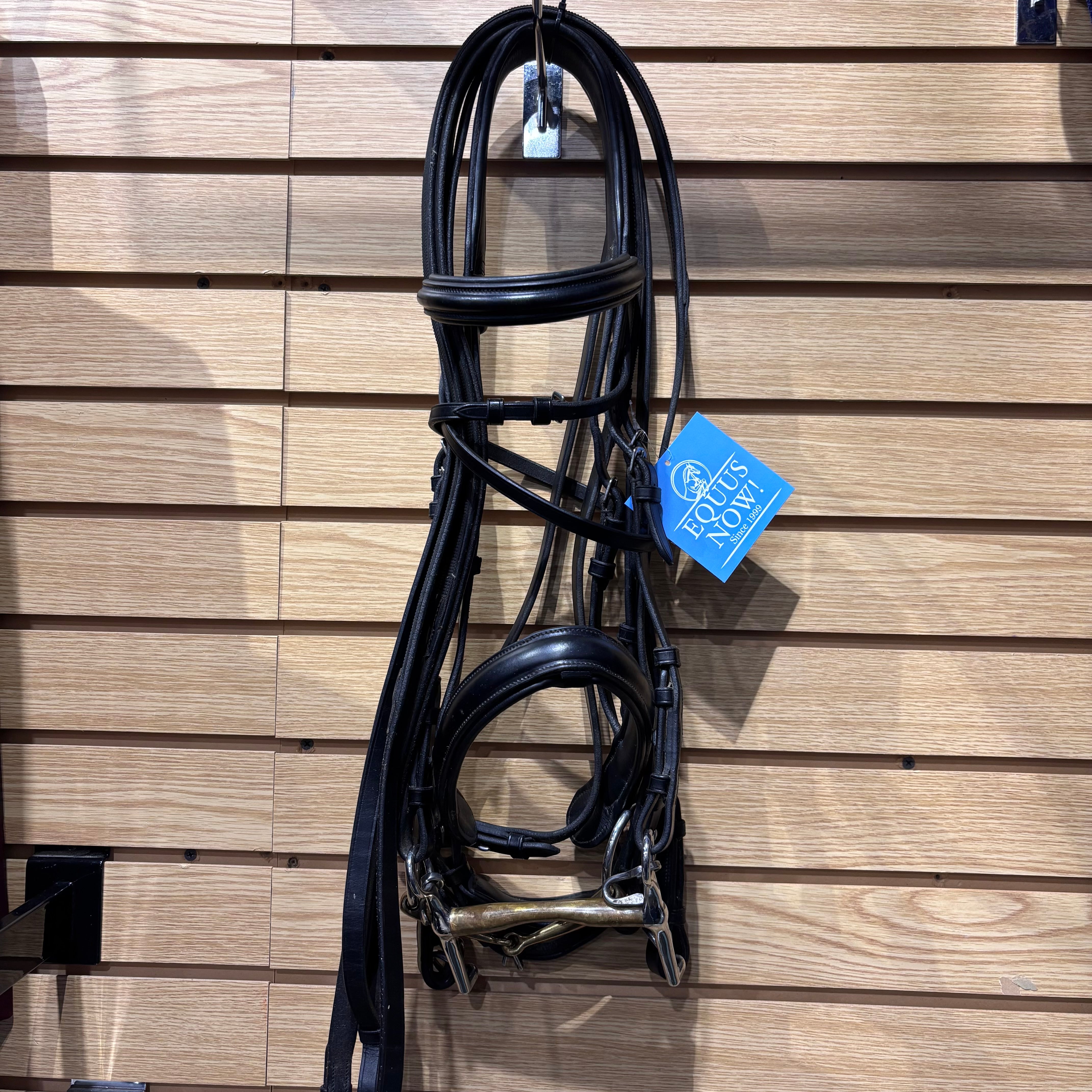 Used Cob Black Joseph Sterling Double Bridle with HS Weymouth and Snaffle
