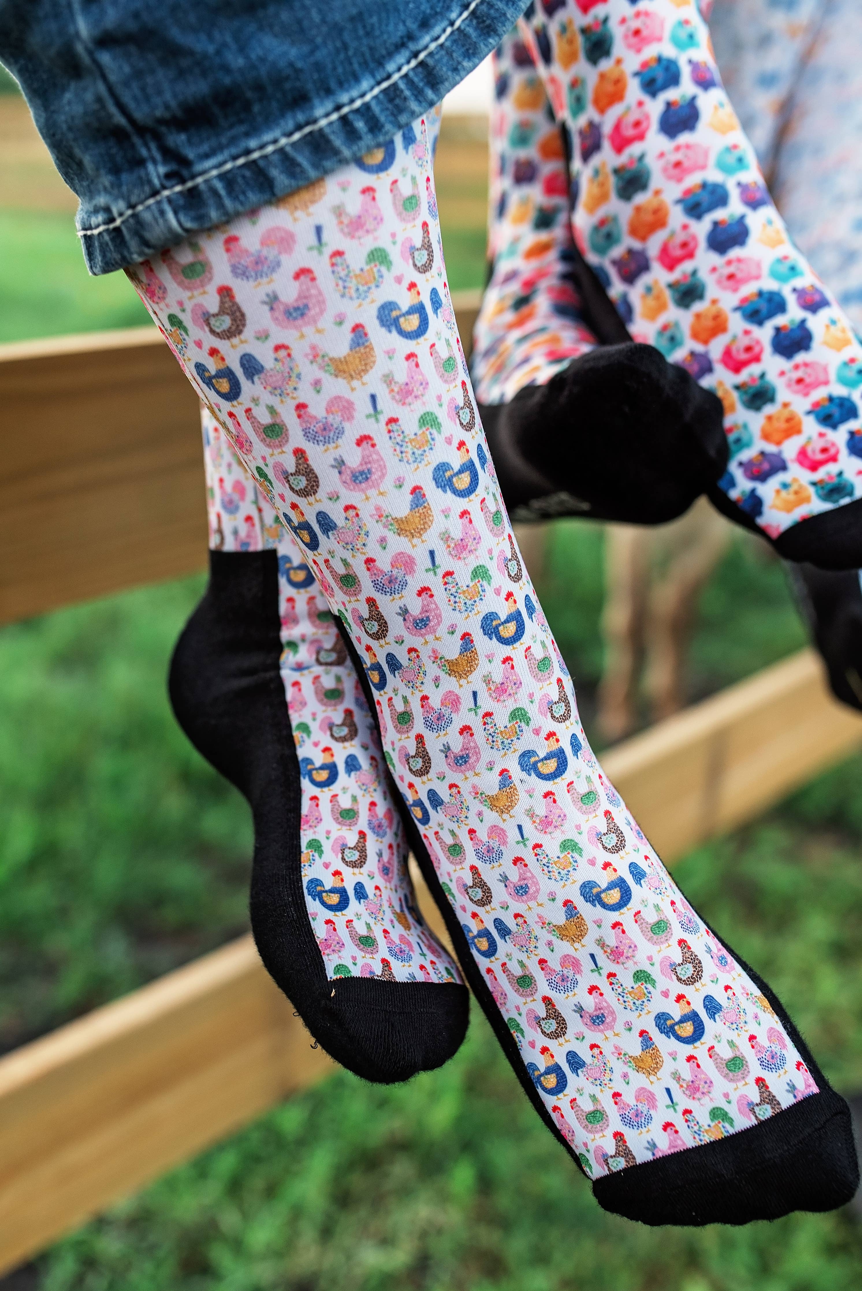 Red Barn Socks - Peck Yeah!