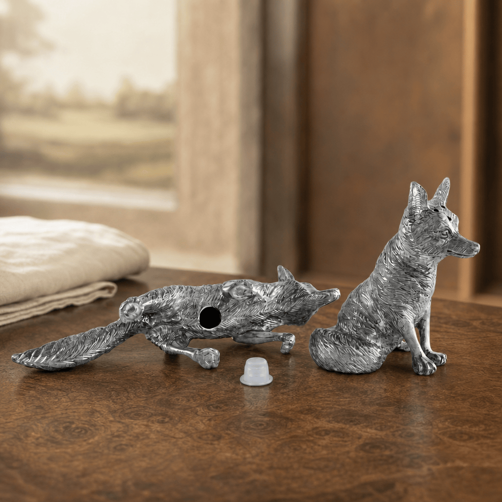 Pewter Foxes Salt & Pepper Set