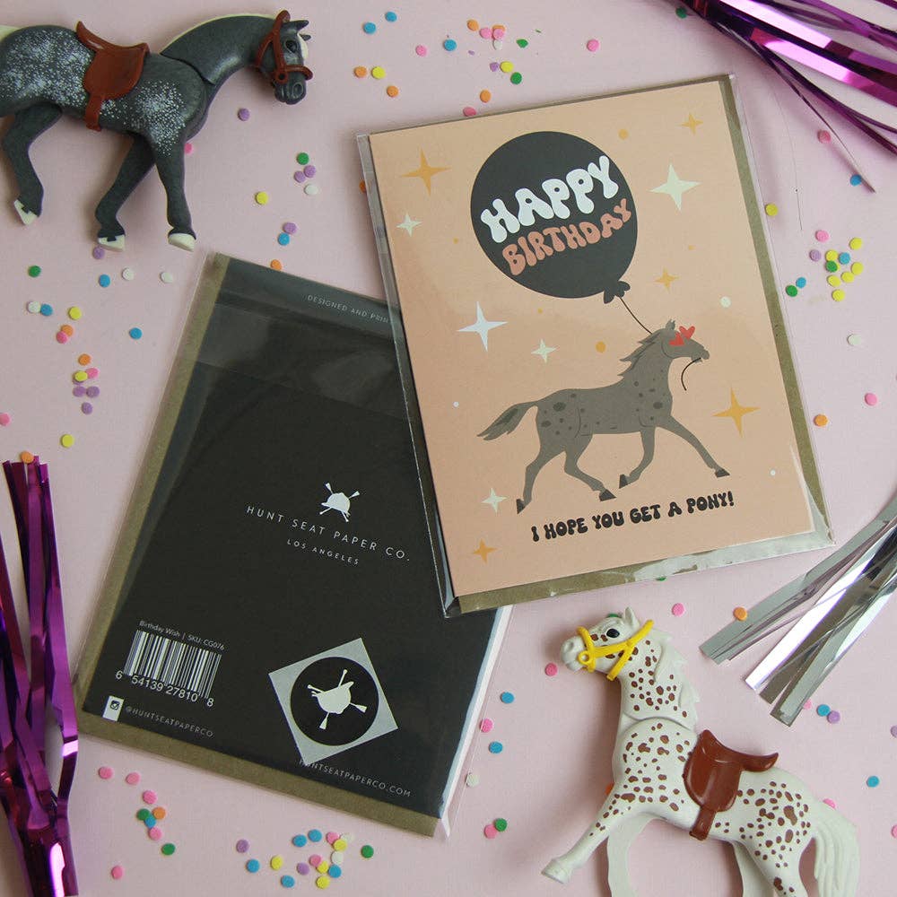 Hunt Seat Paper Co. - Birthday Wish Card