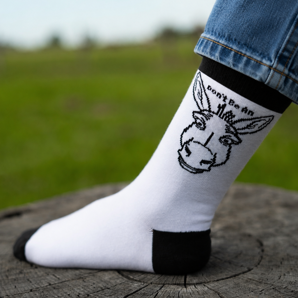 Red Barn Socks - Don't Be An Ass Crew Socks