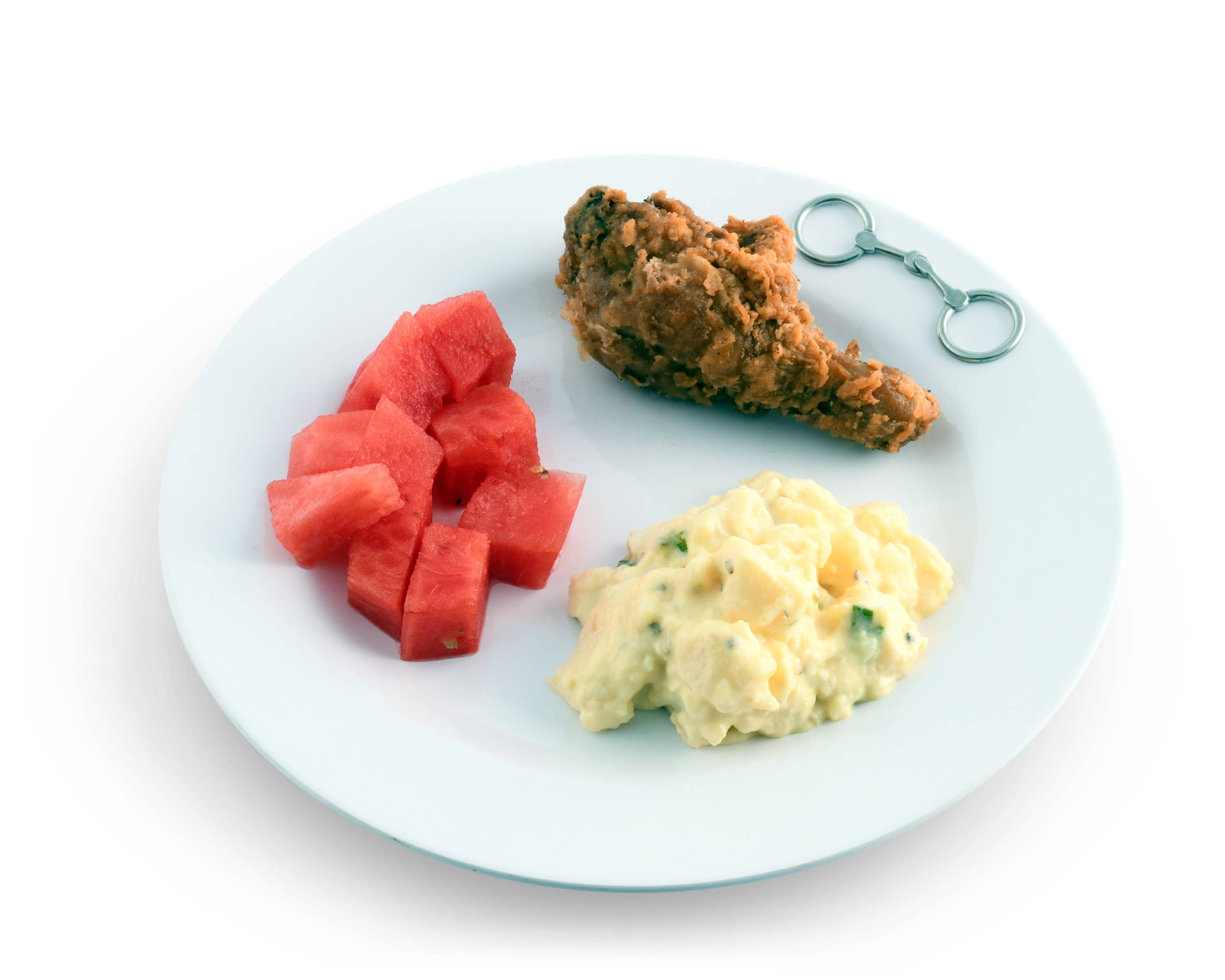 Equestrian Bit Melamine Lunch Plates - Set of 4