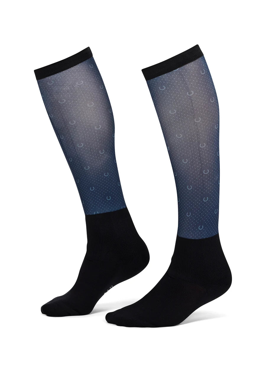 Kerrits Dual Zone Boot Socks - Nightfall Lucky Dots