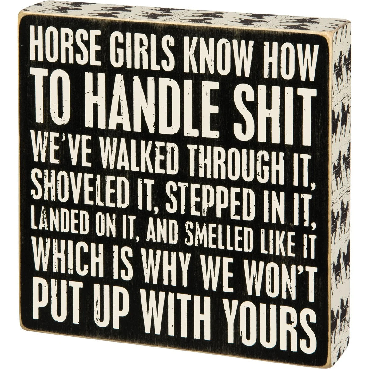 Horse Girls Box Sign - sku to order - 60048351