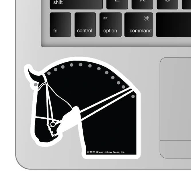 Horse Hollow Press - 3" Tumbler Horse Sticker / Dressage Horse / WATERPROOF