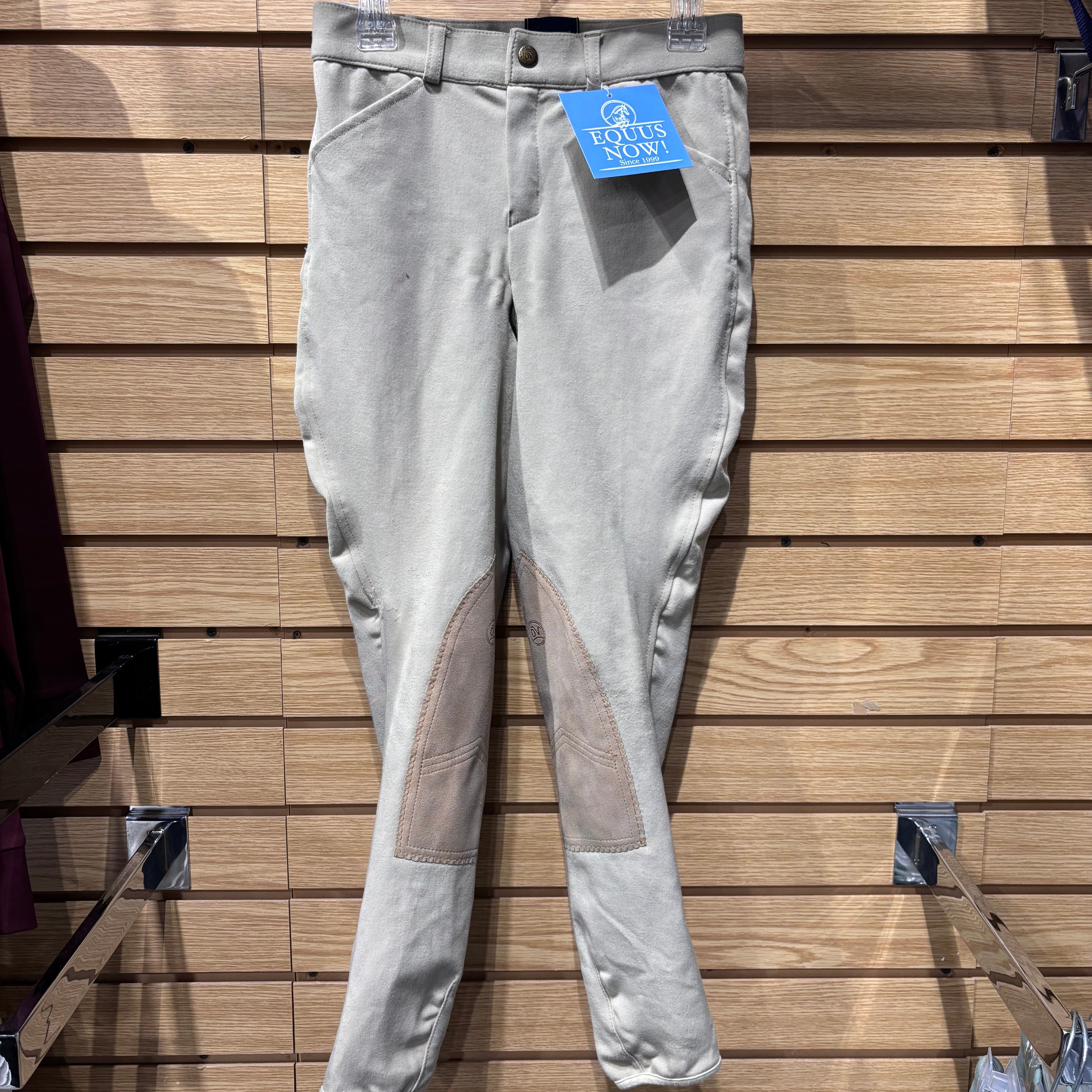 Used 14 Kids/JR Ovation Tan Knee Patch Breeches