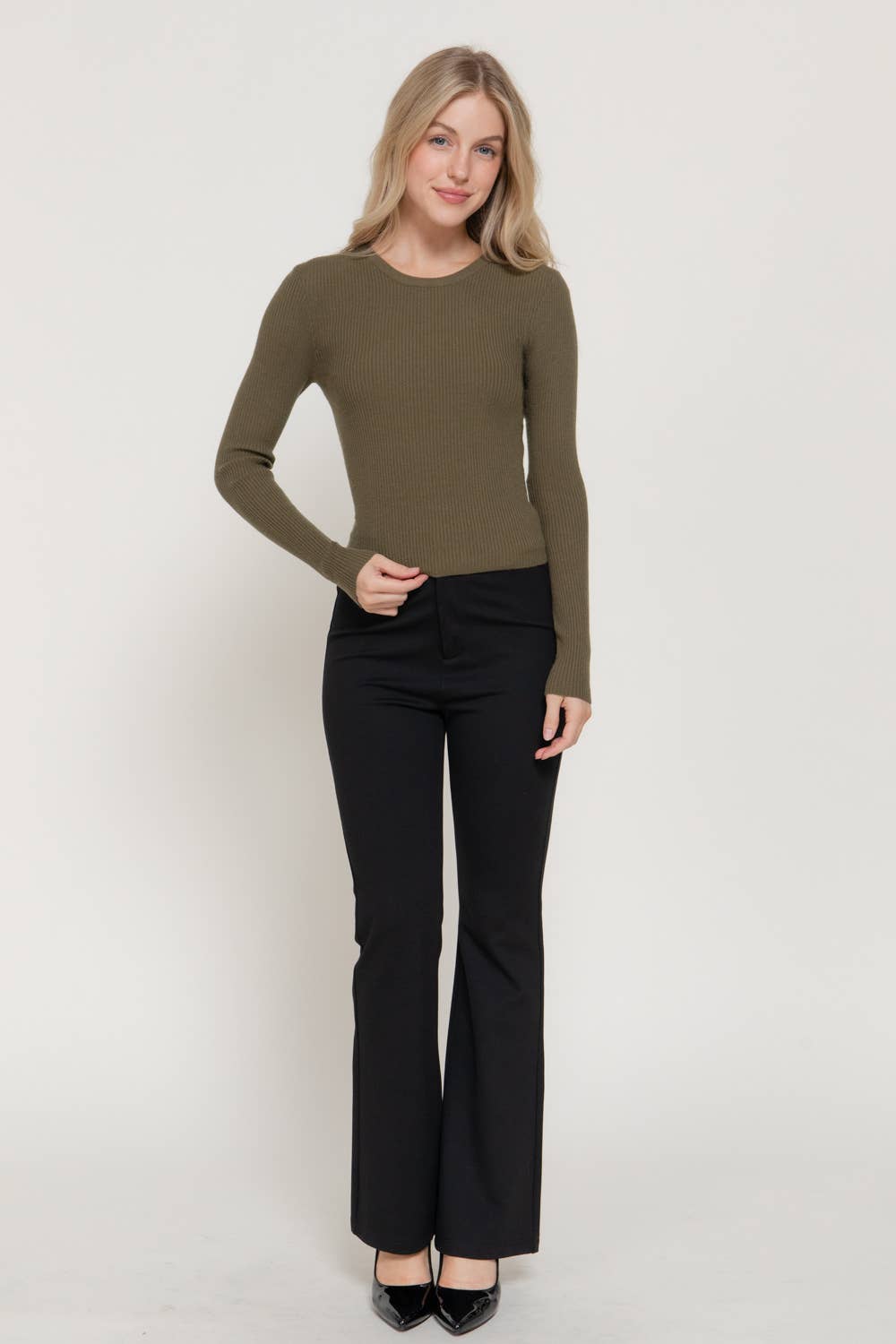 Long Sleeve Crew Neck Sweater