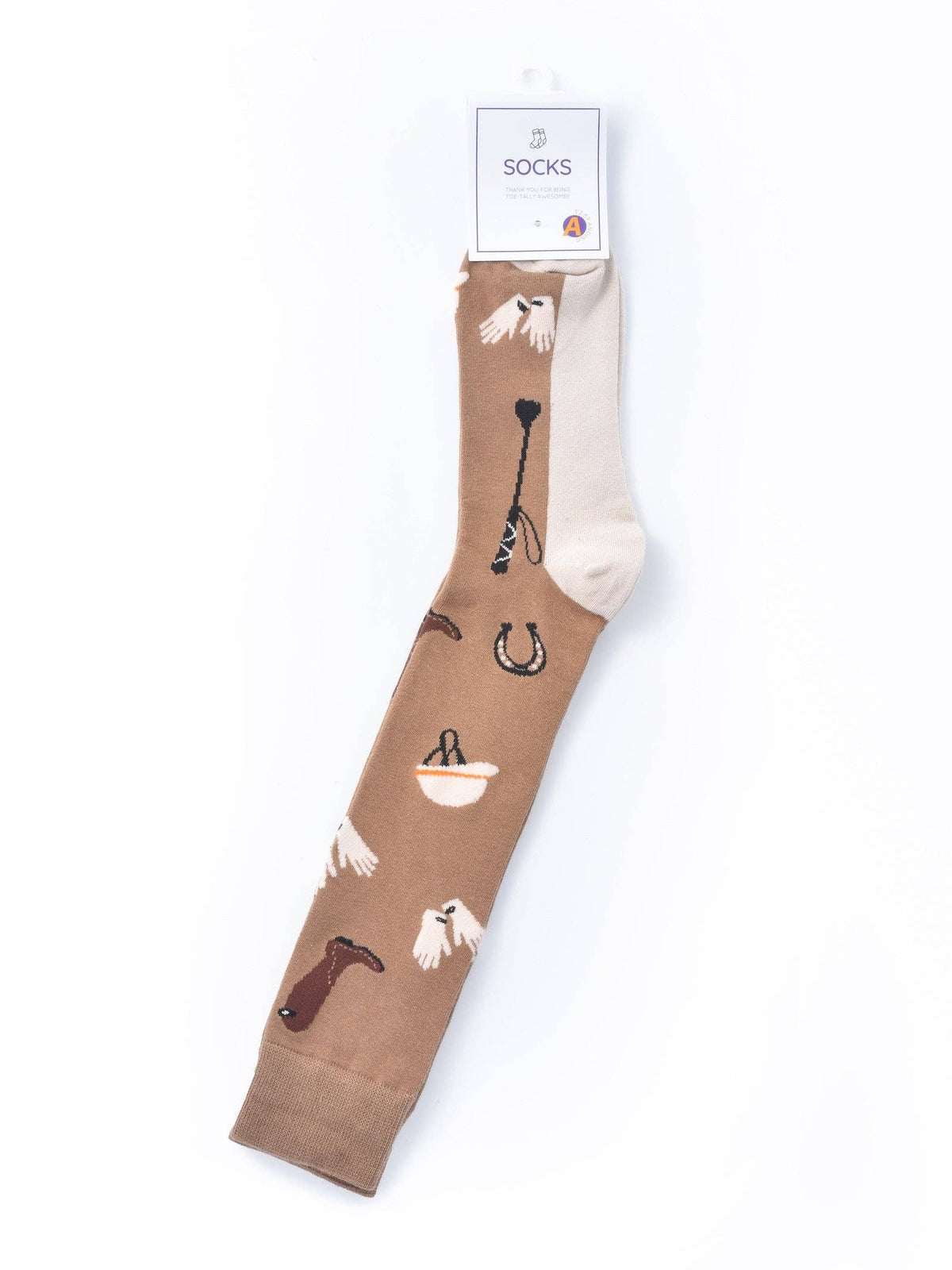 Funkyrel® Atzbranding Limited - Rufia - Horseback Rider Pattern Calf-Length Socks