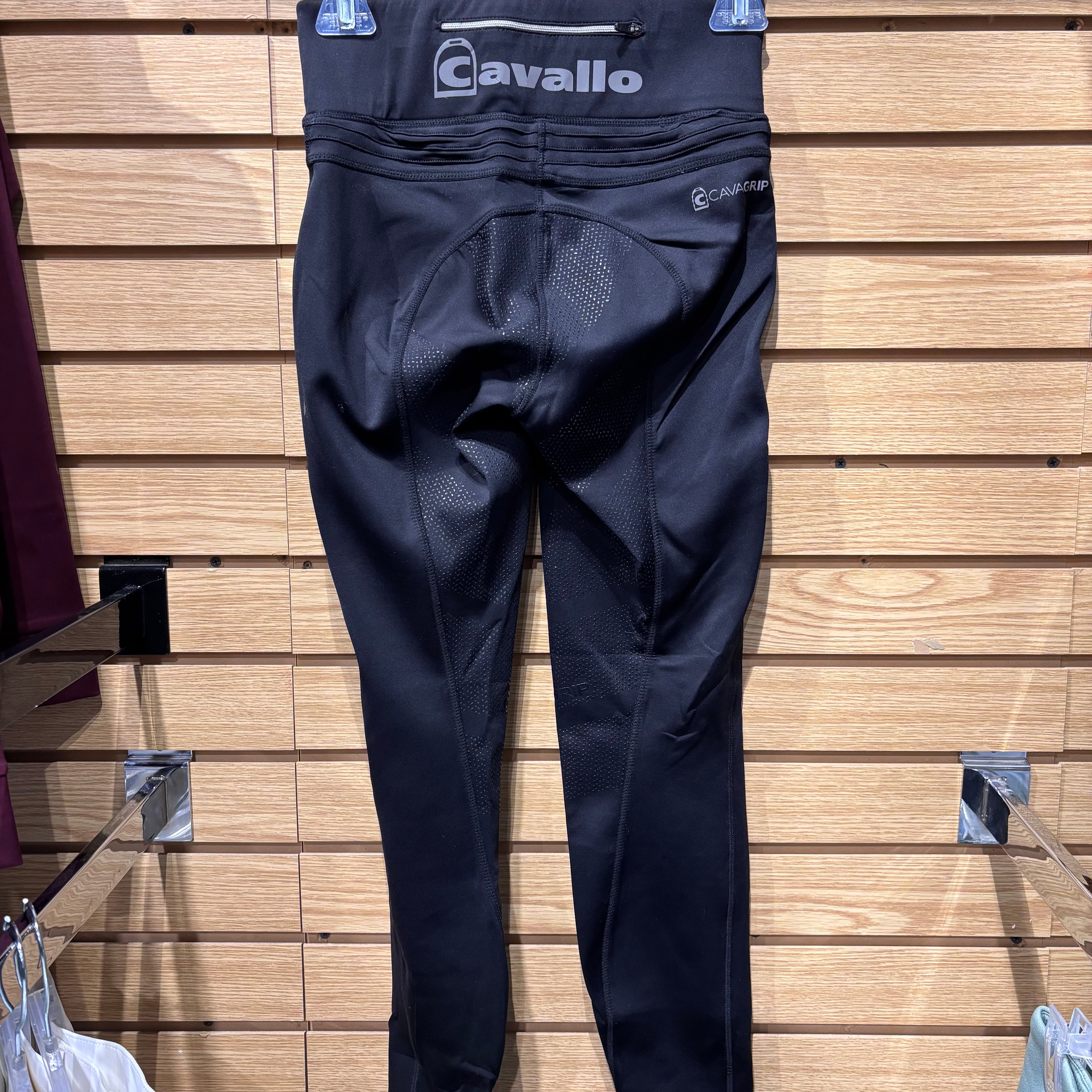 Used 24 Black Cavallo Cavagrip Silicone Riding Tights
