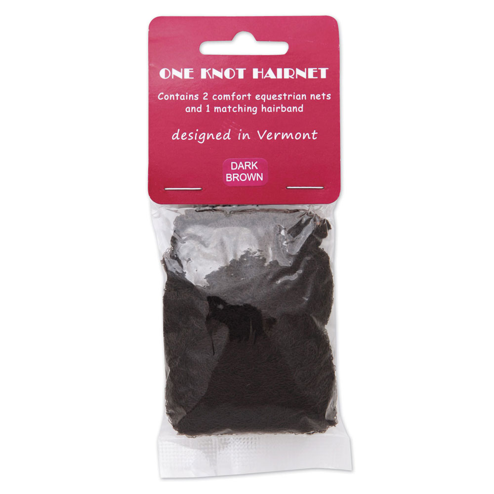 Equestrian One Knot Hair Net - Dark Brown