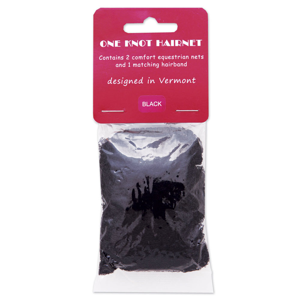 Equestrian One Knot Hair Net - Black