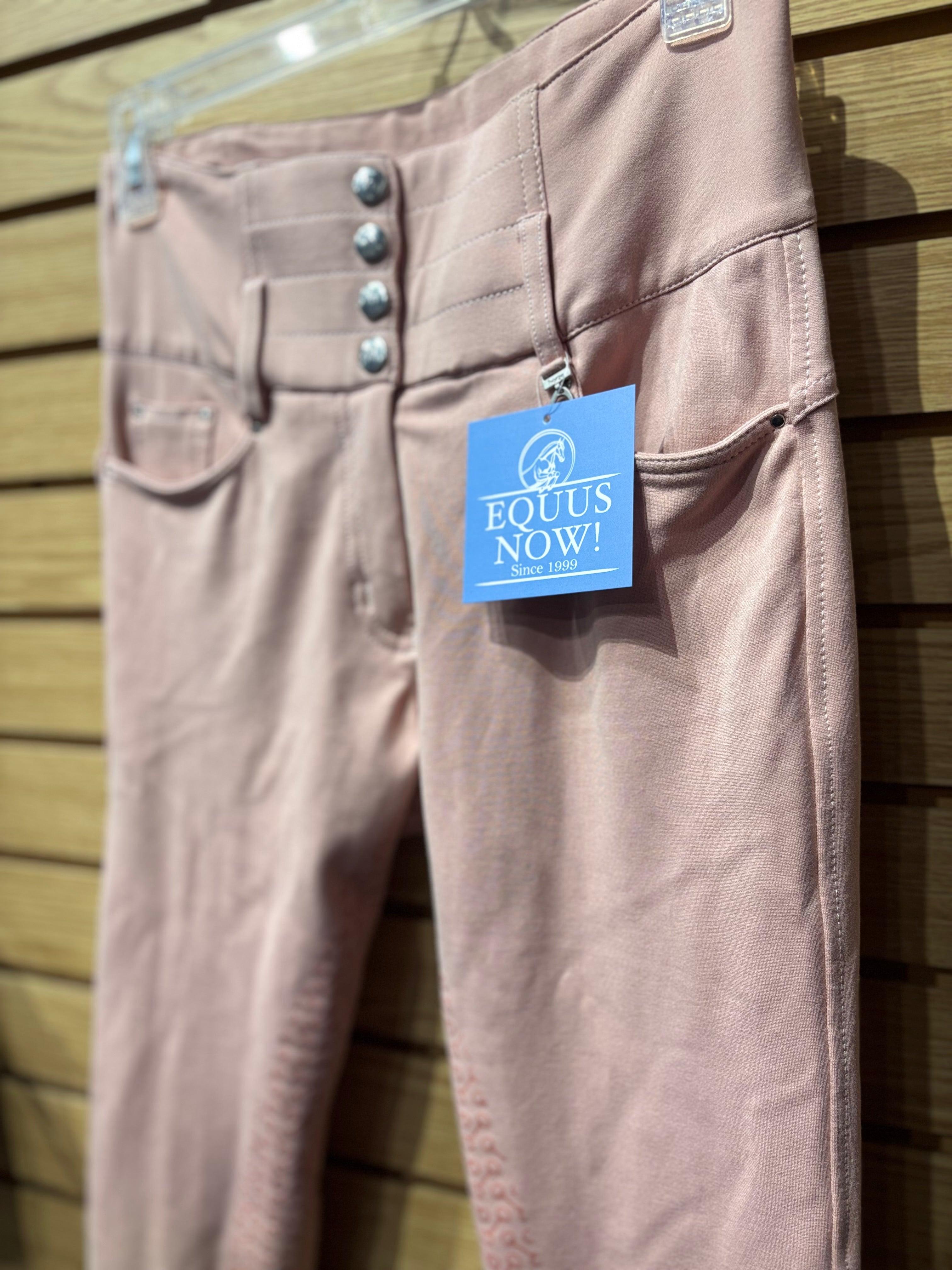 Used 26 Blush Pink Horze Tara Full Seat Breeches