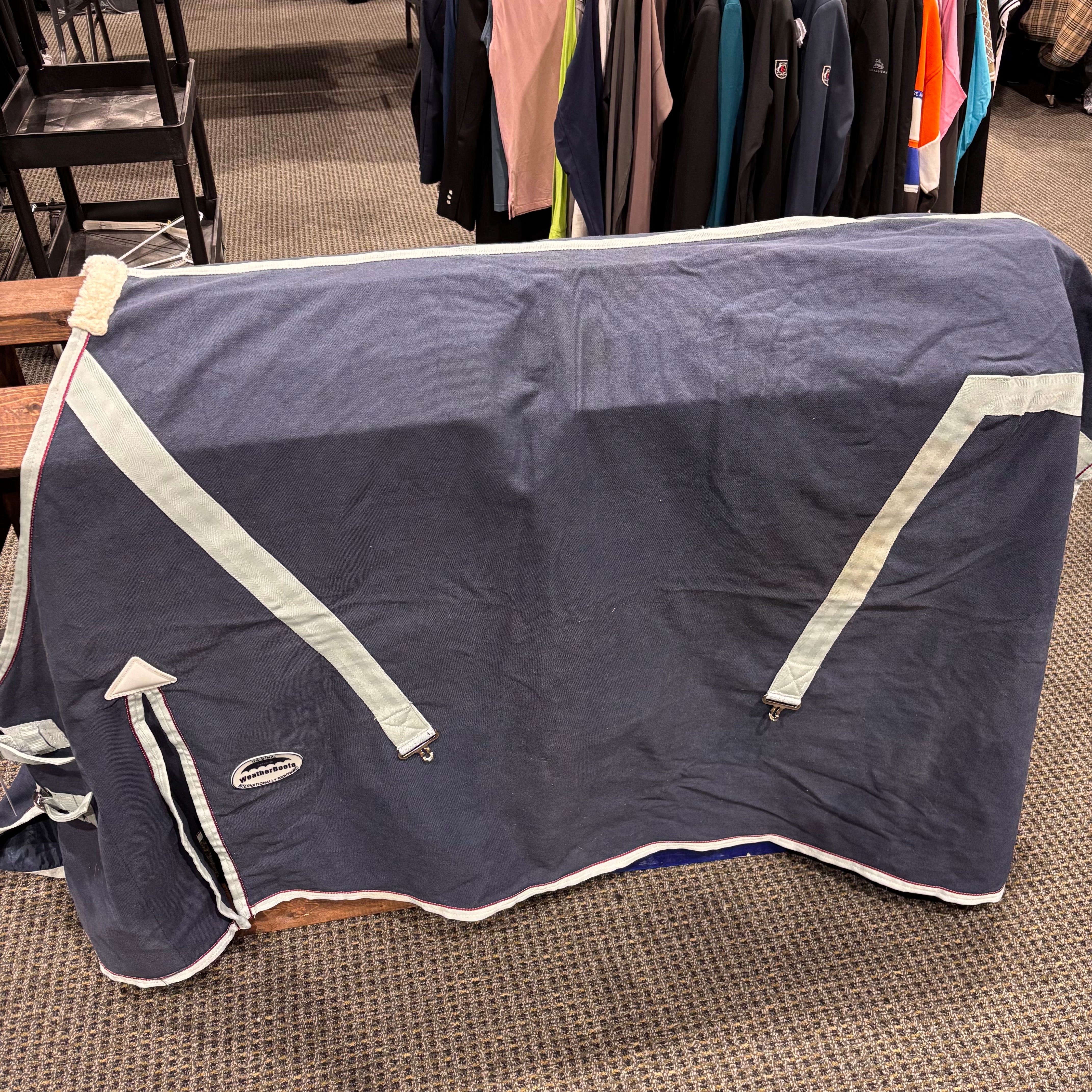Used 78" Navy Weatherbeeta Stable Sheet