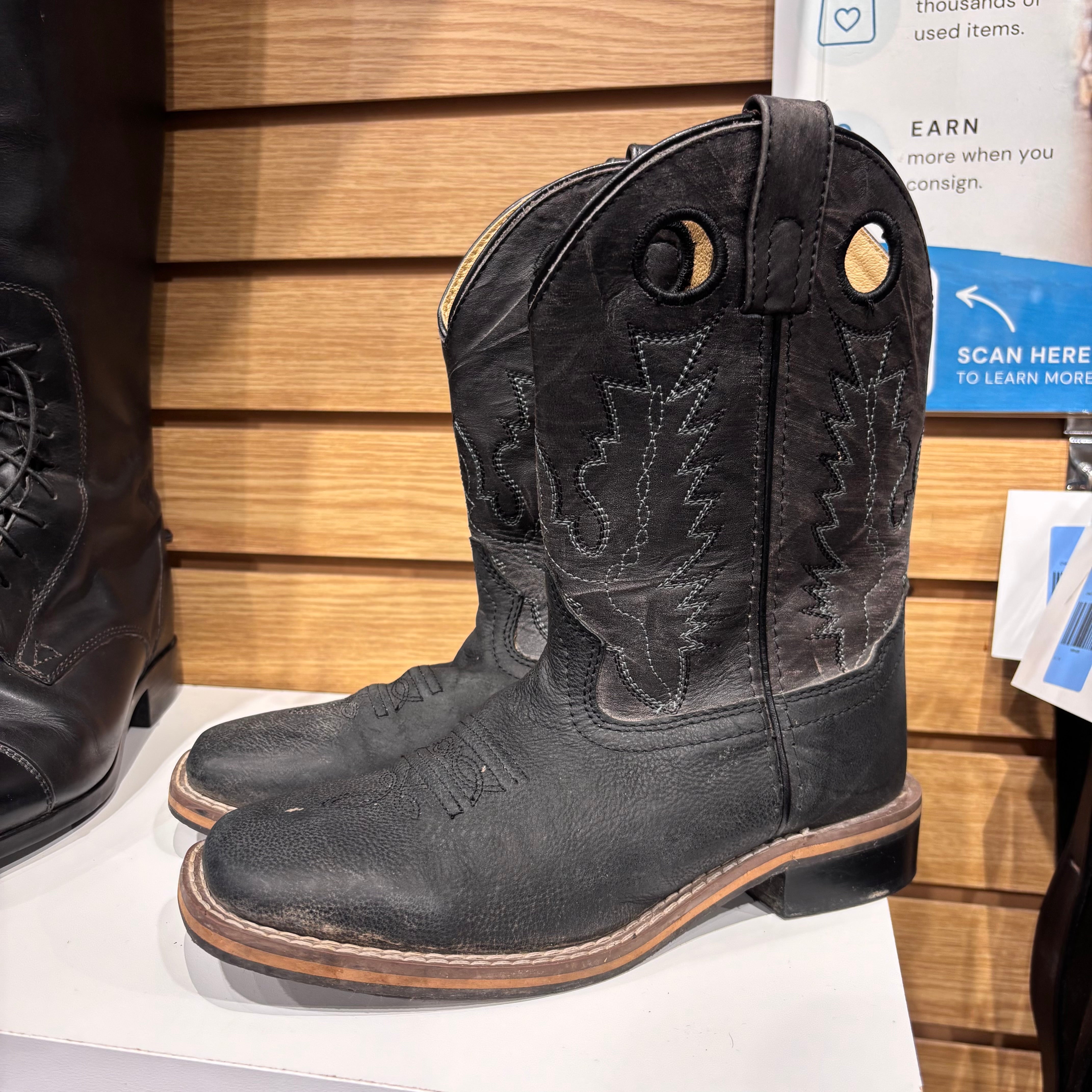 Used Youth 2.5 Dark Grey Western Boots