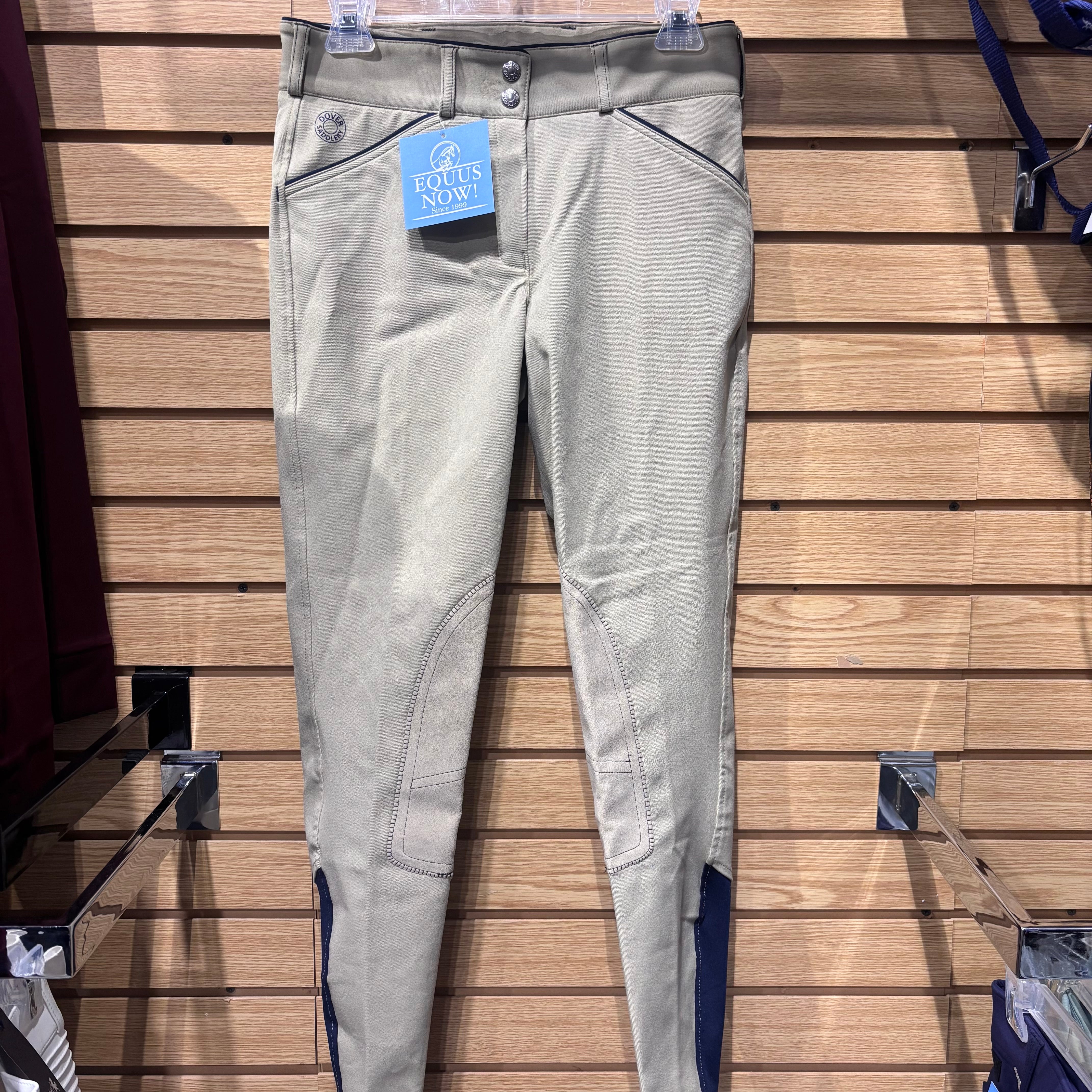 Used 26 Tan Dover Saddlery Knee Patch Breeches