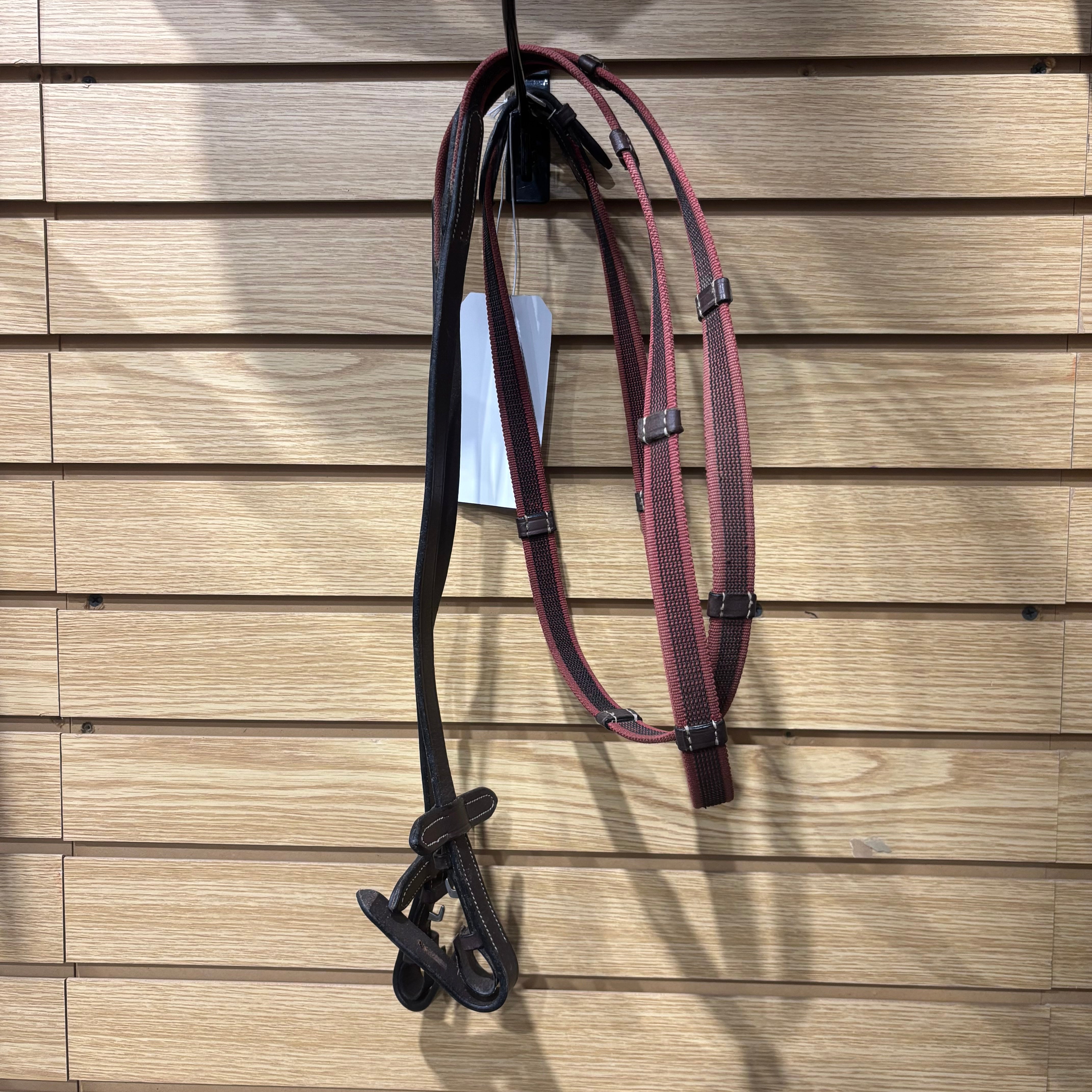Used Red Rubber Reins
