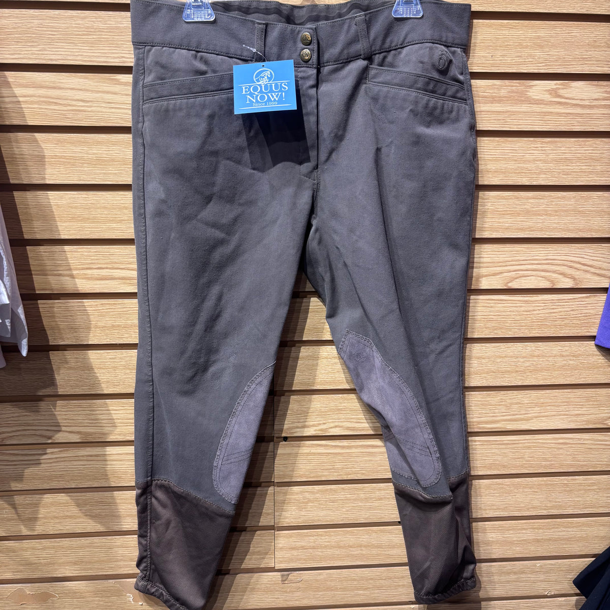 Used 36R Grey Ovation Knee Patch Breeches