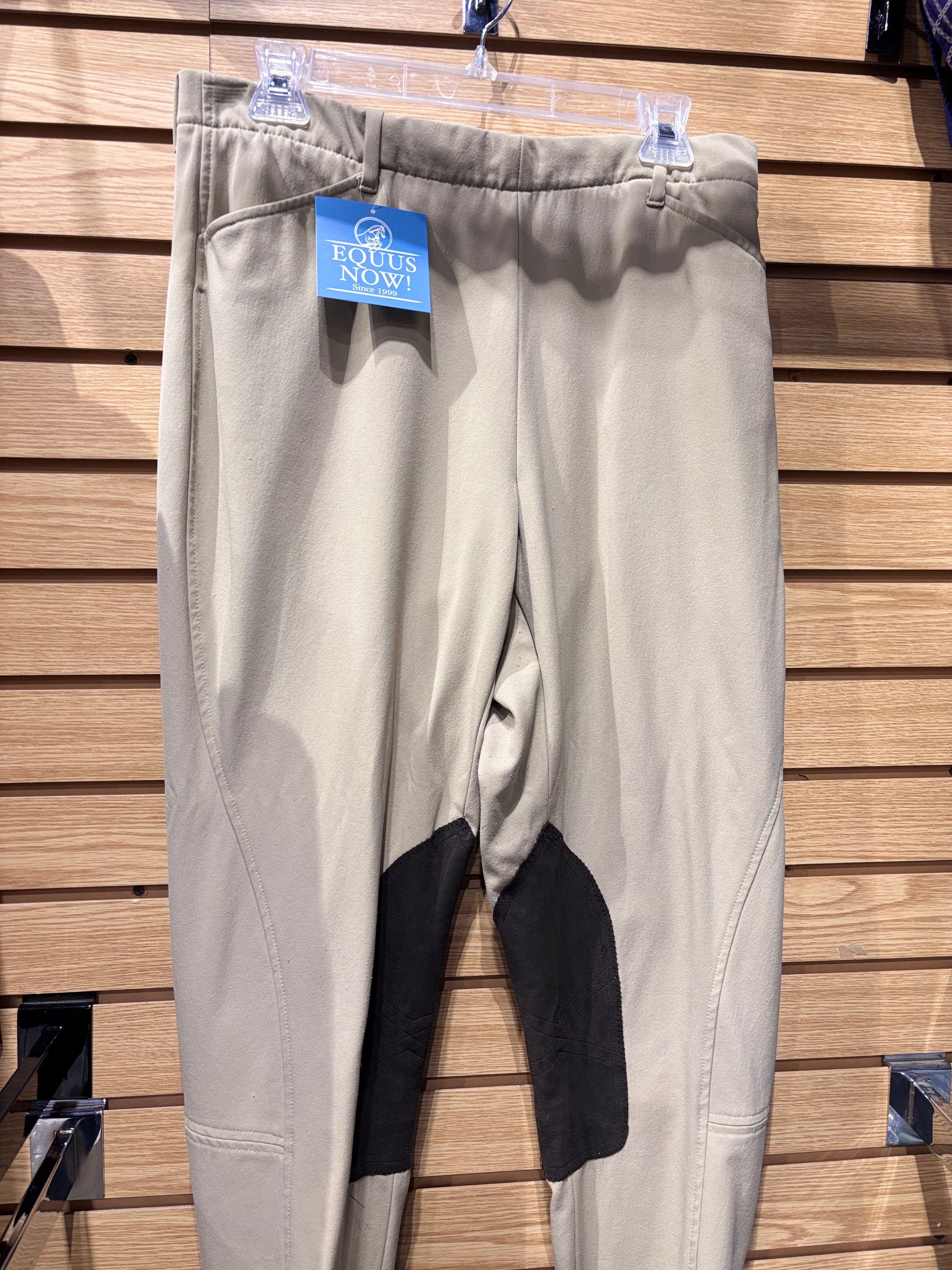Used RJ Classics 32L Tan Knee Patch Breeches