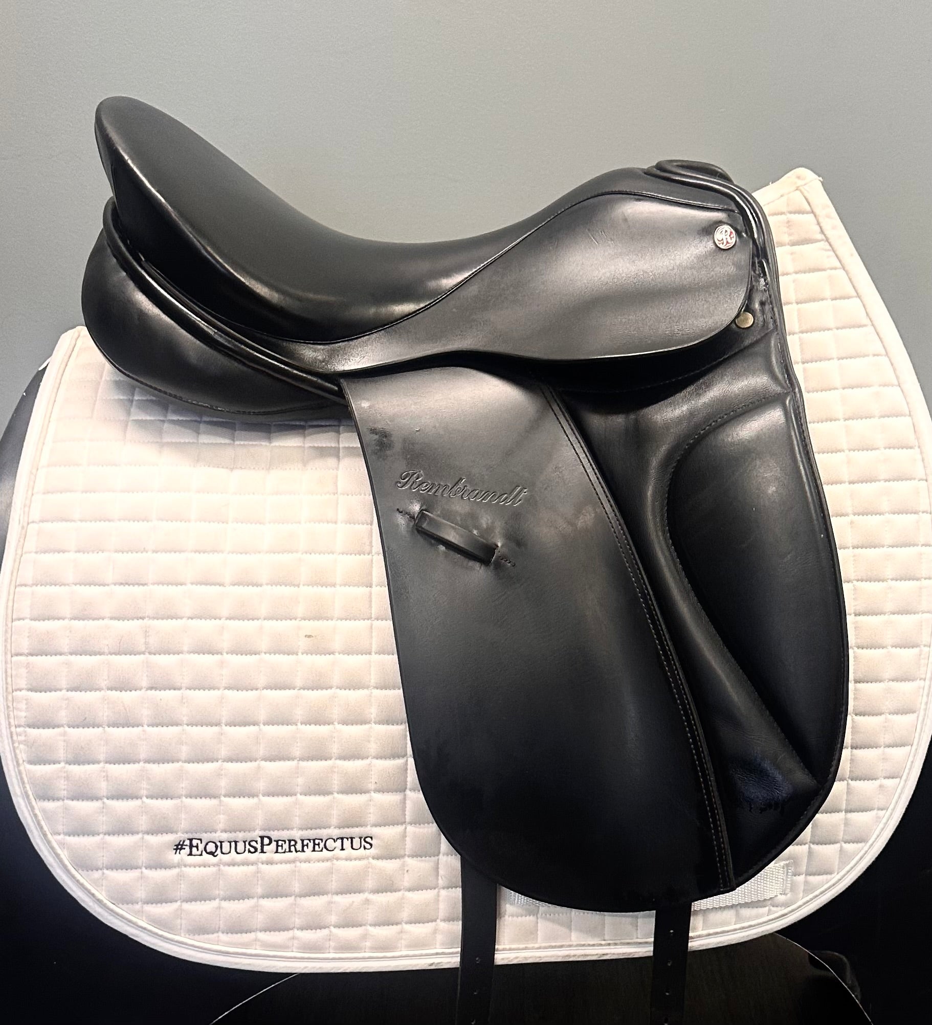 Used Rembrandt Dressage Saddle 17.5" Wide Tree