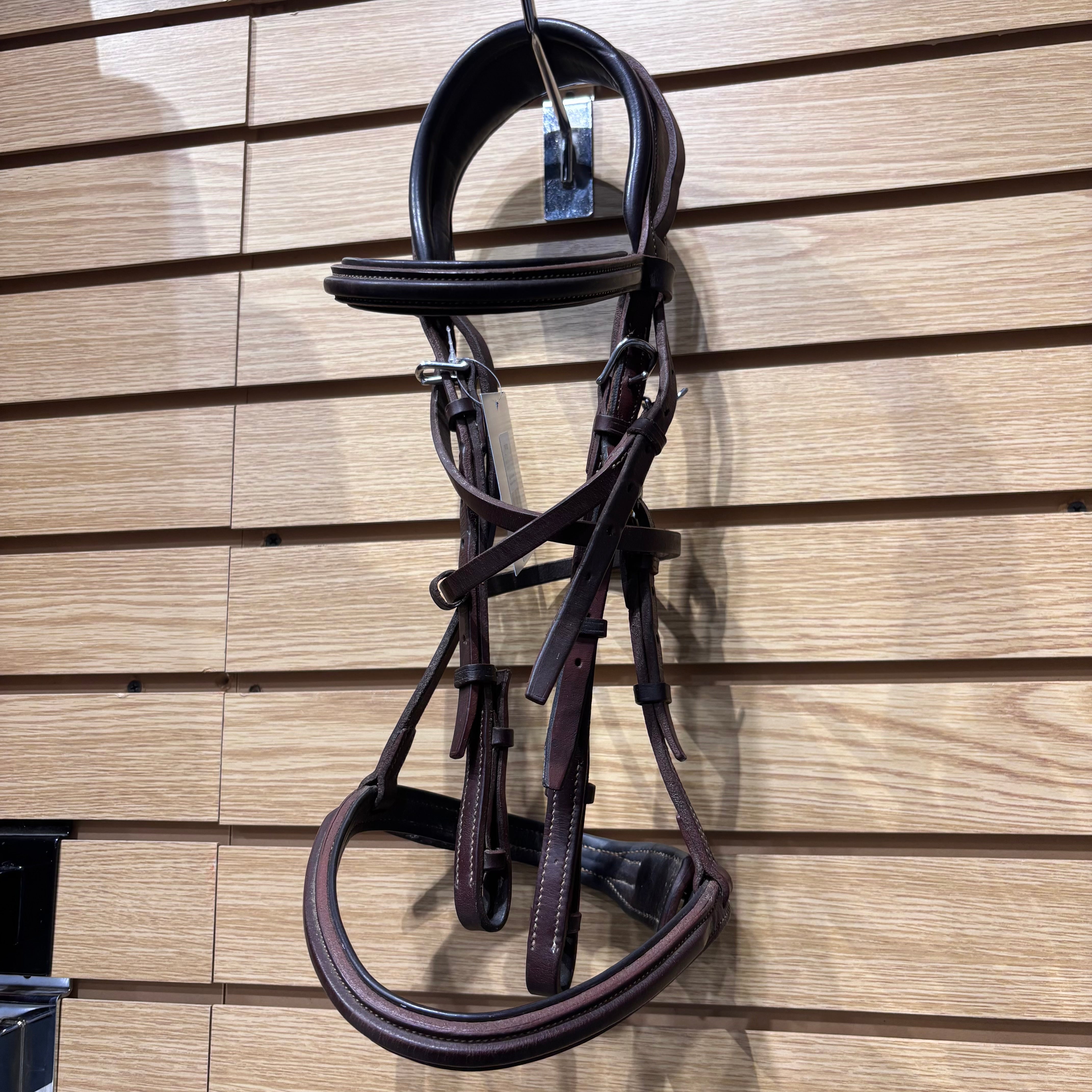 Used Small Devoucoux Monocrown Bridle Brown