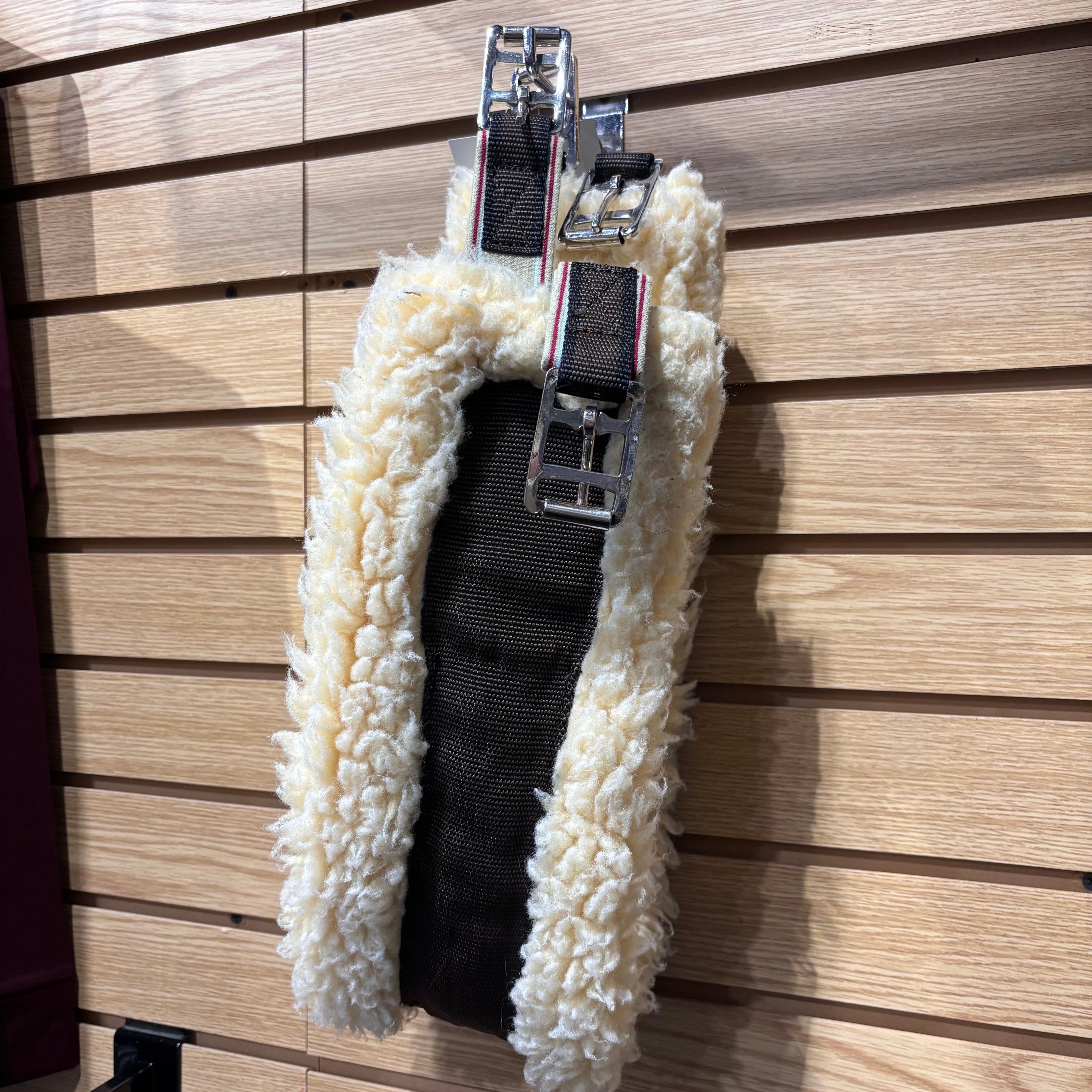 Used 38" Brown Fluffy Fleece Girth