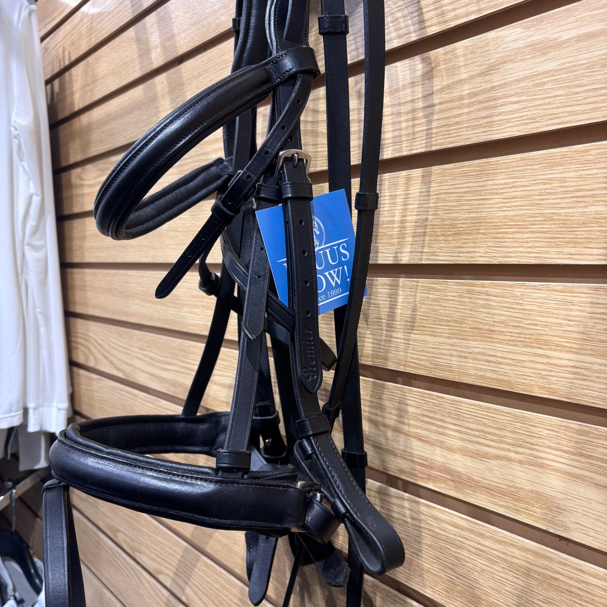 Used Full Black Premier Dressage Bridle w Flash and Reins