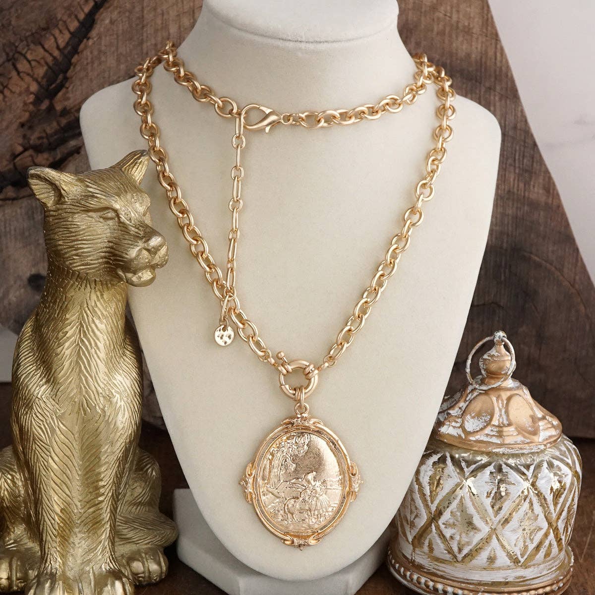 Long Horse Pendant Necklace – Equestrian Keepsake