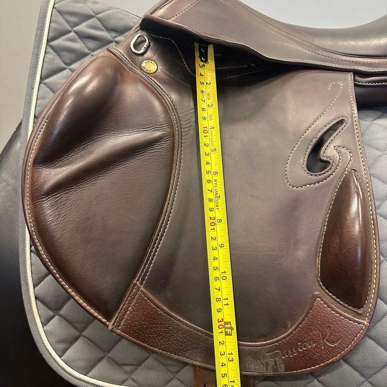 Used Prestige Passion K Jump Saddle 18" Medium Wide Tree - sku to order - 4002956