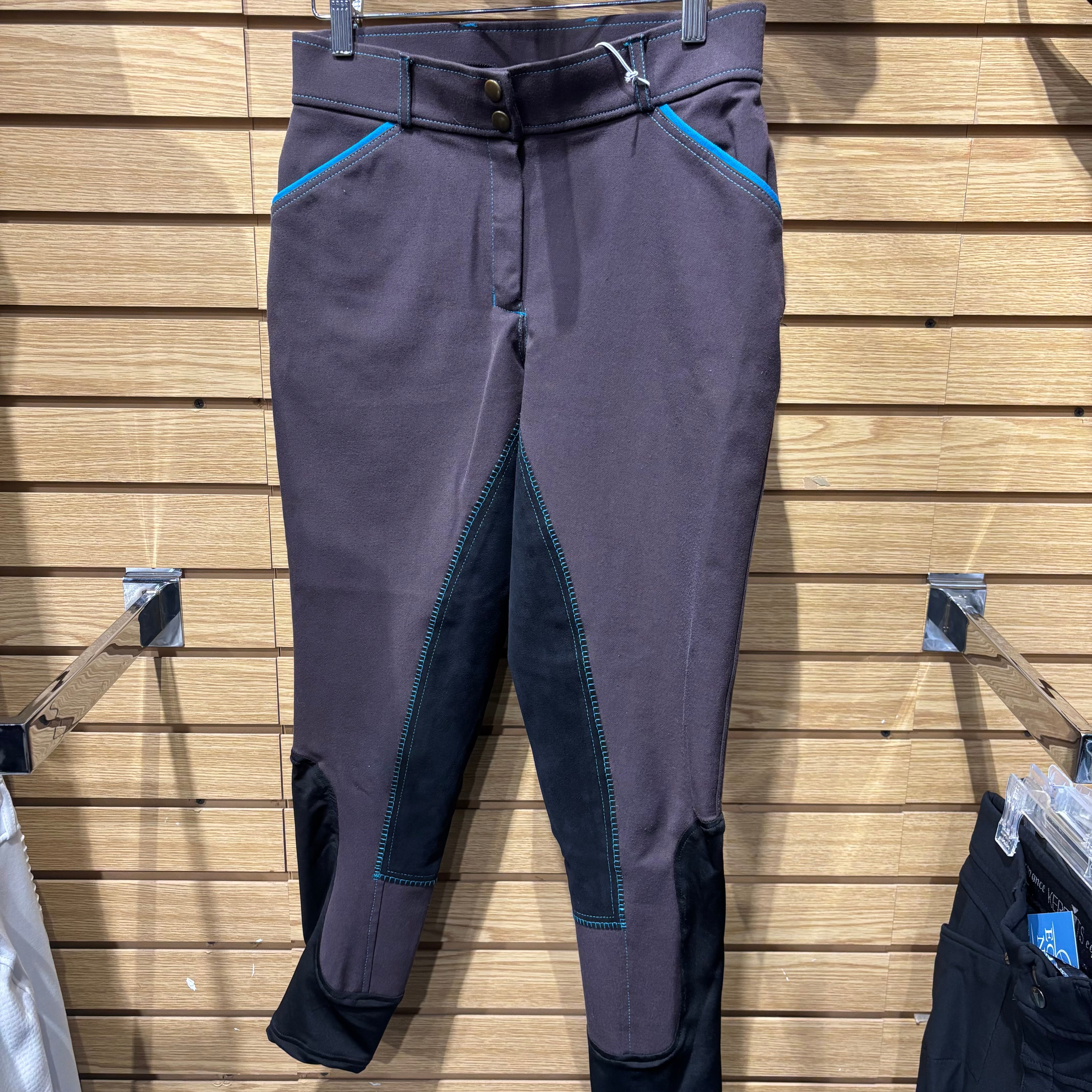 Used 28R Brown/Blue Breeches