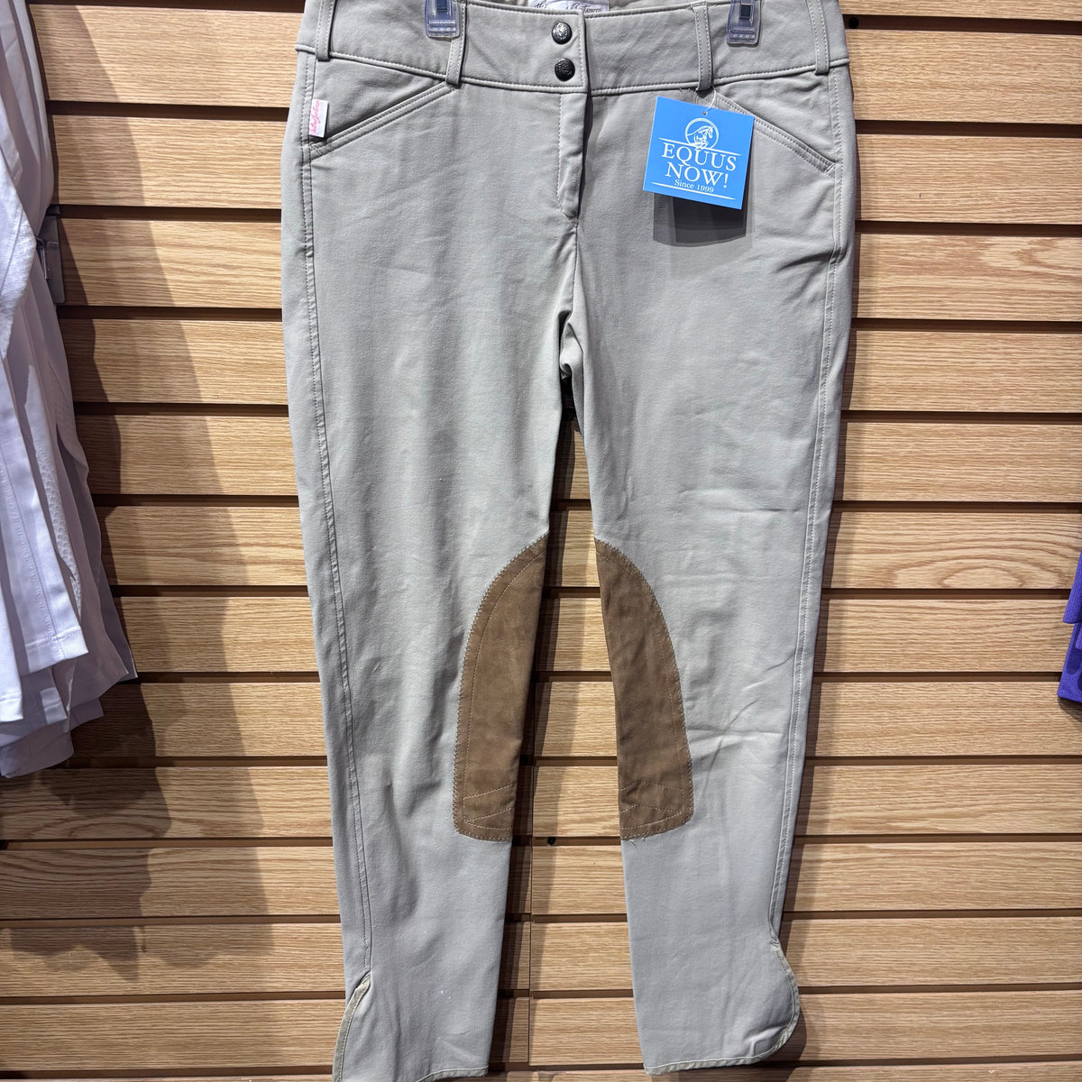 Used 30 Tan Tailored Sportsman Knee Patch Breeches