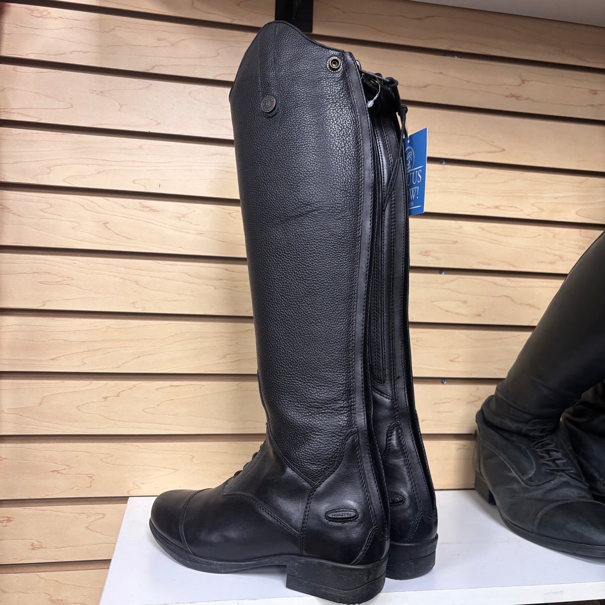Used 6 Slim Black Moretta Tall Boots