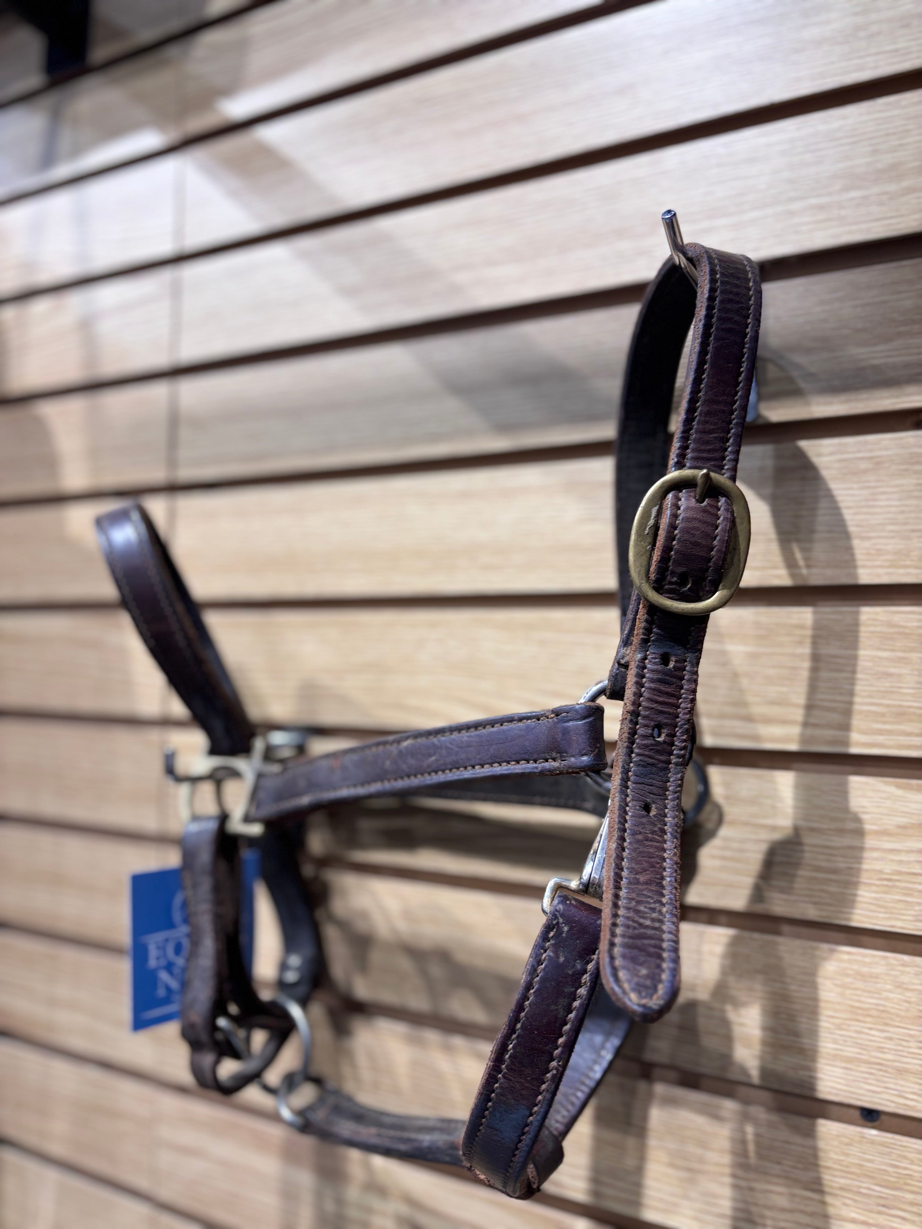 Used Full Brown Leather Halter