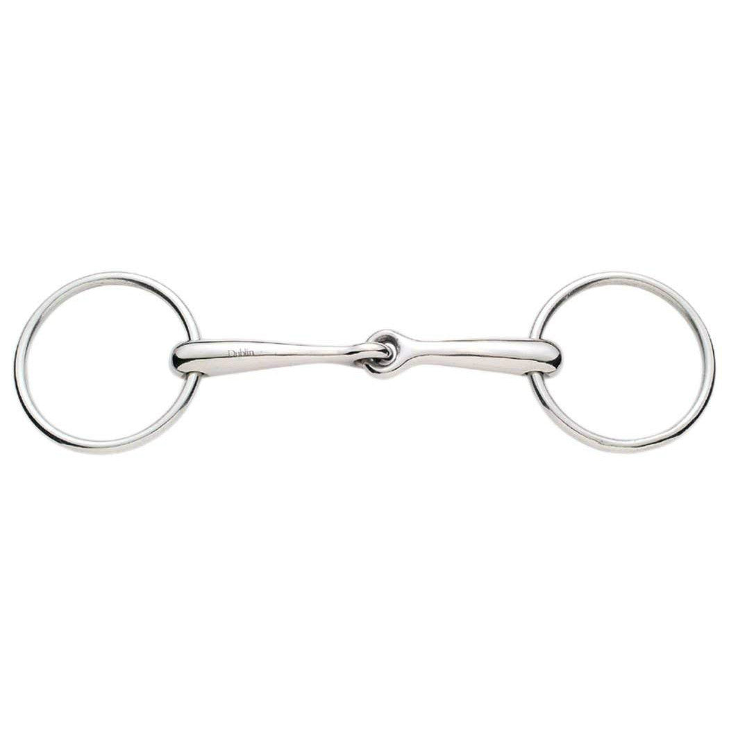 Korsteel 16mm Loose Ring Snaffle Bit - supporting