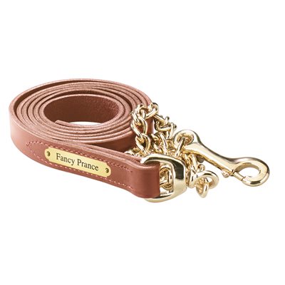 Perri's 1" Leather Lead with Chain with Nameplate