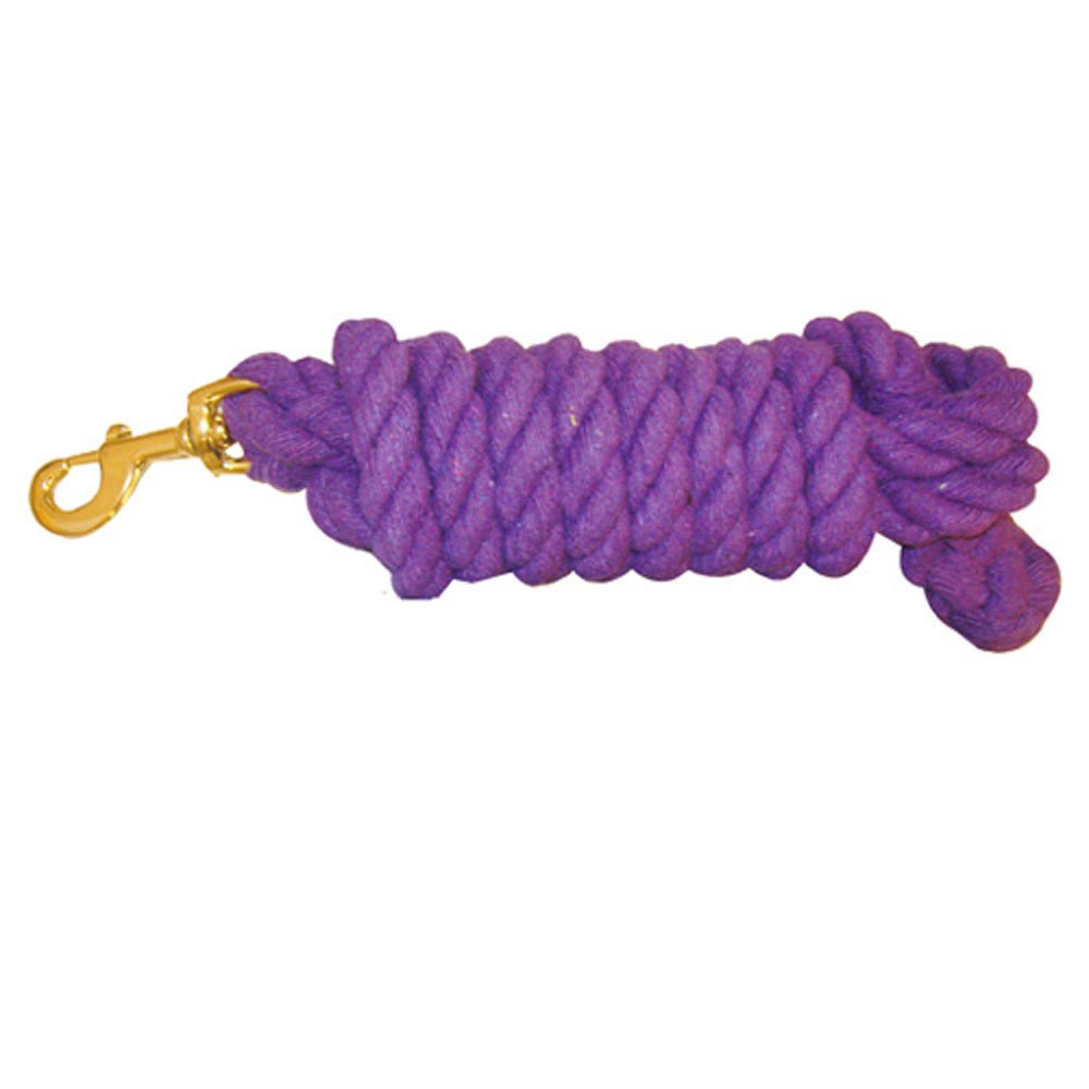 Cotton Lead Rope with Snap - Purple