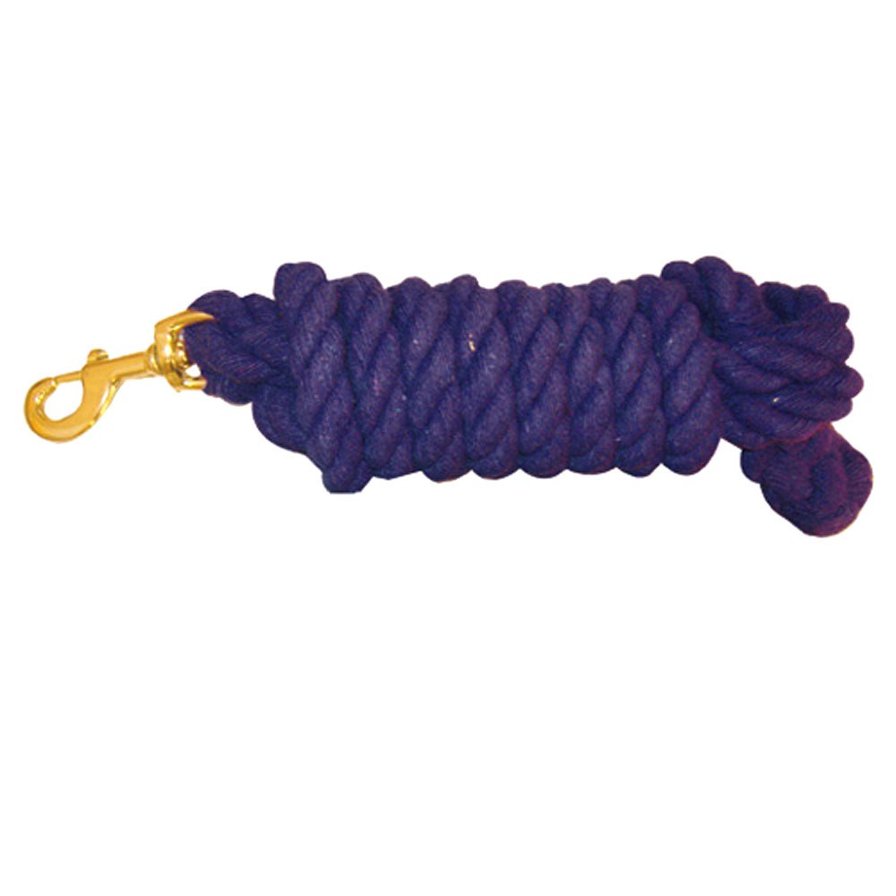 Cotton Lead Rope with Snap - Navy