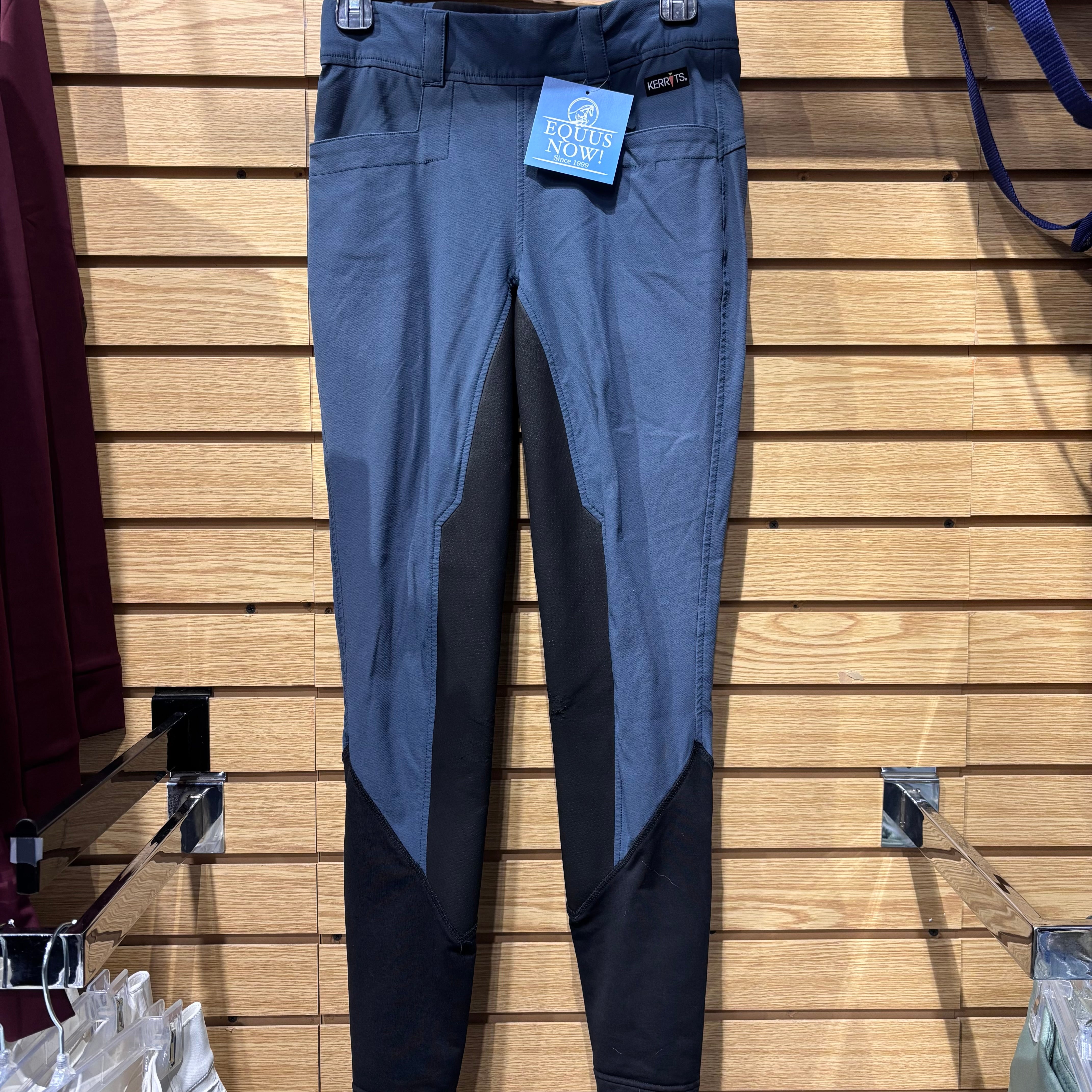 Used Medium Blue Kerrits GripTek Full Seat Breeches