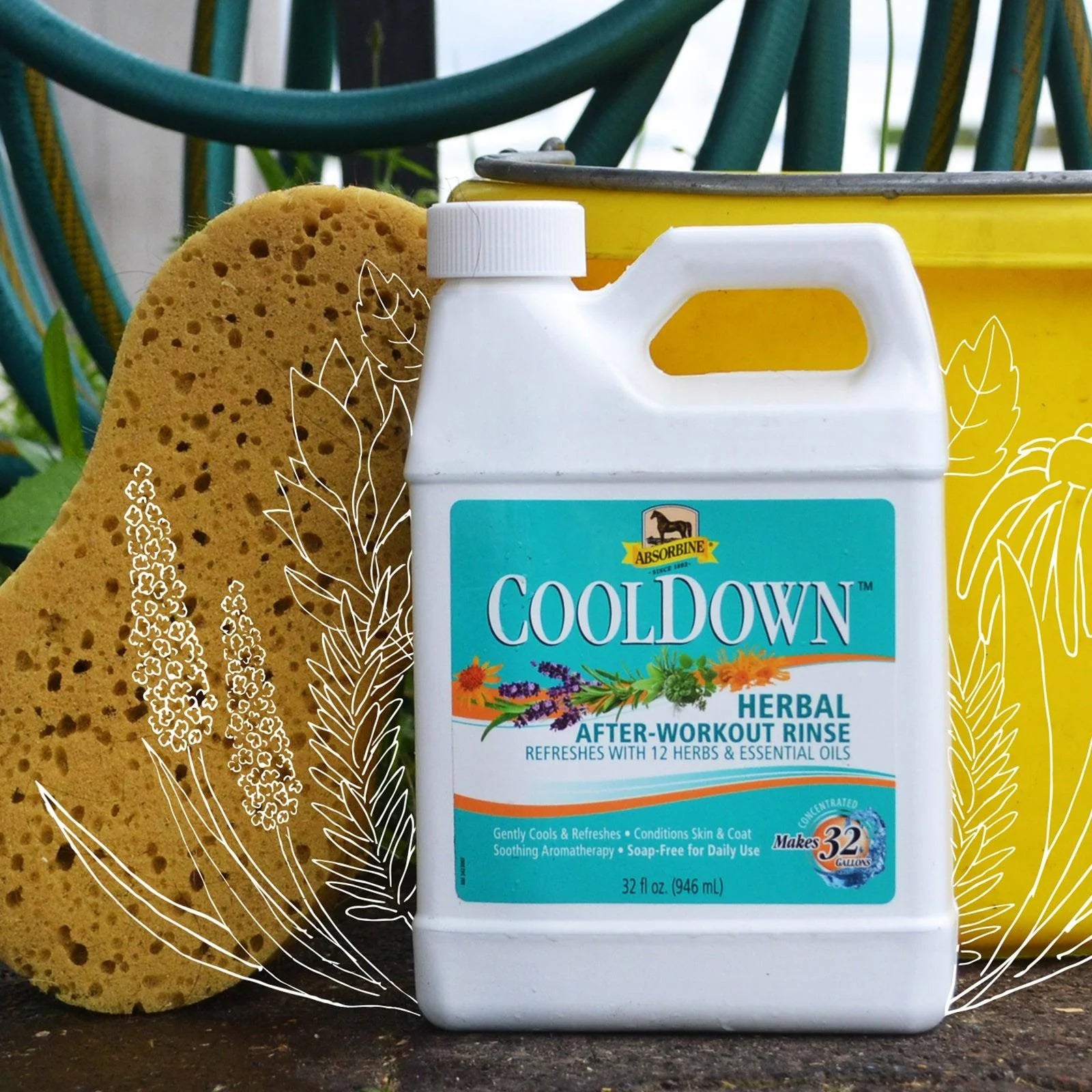 Absorbine CoolDown Herbal After-Workout Rinse