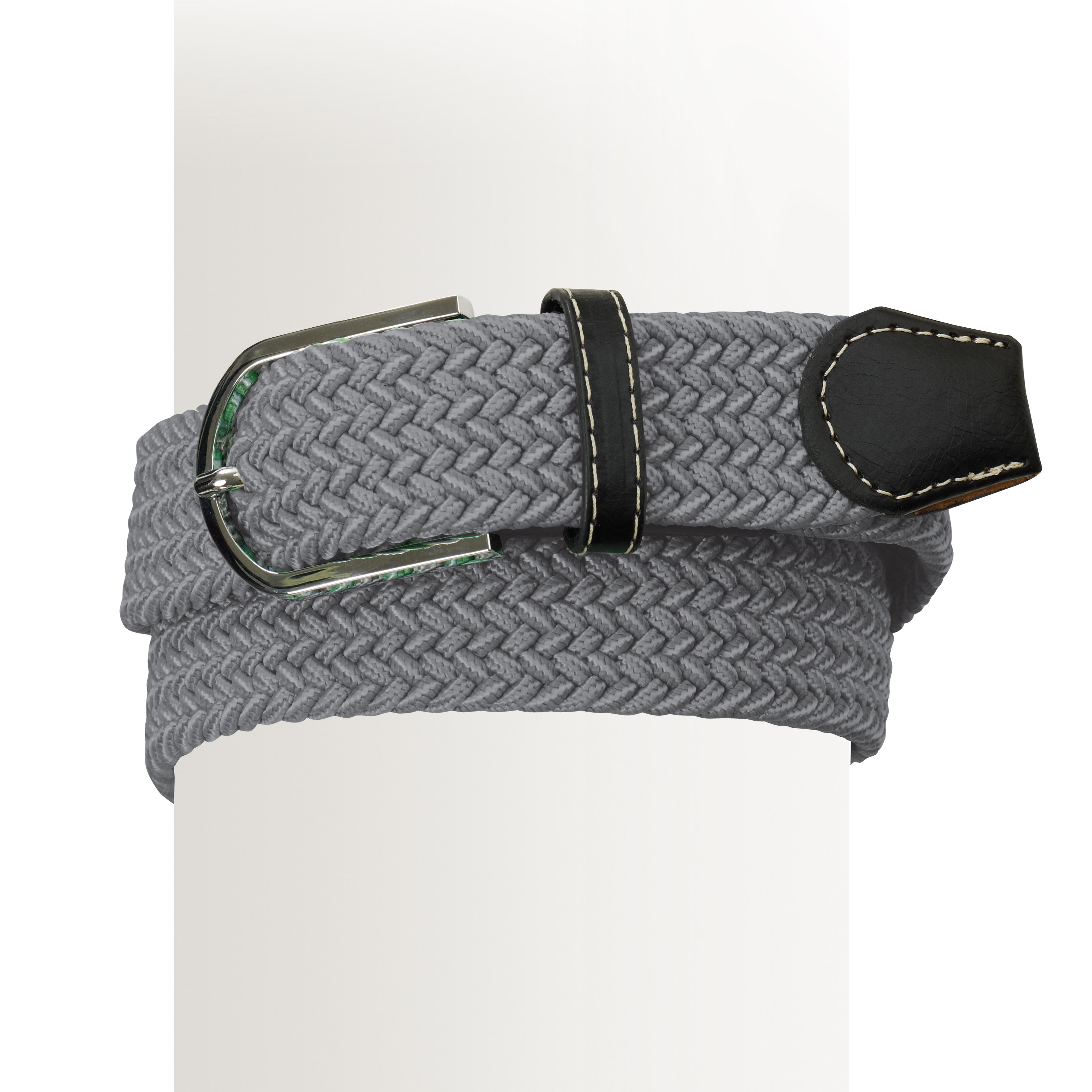 Ovation Braided Stretch Belt - Grey