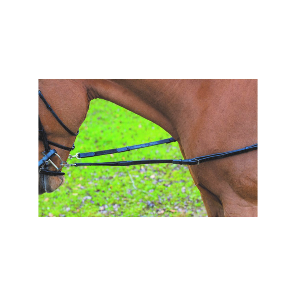 Shires Elastic Side Reins - Black