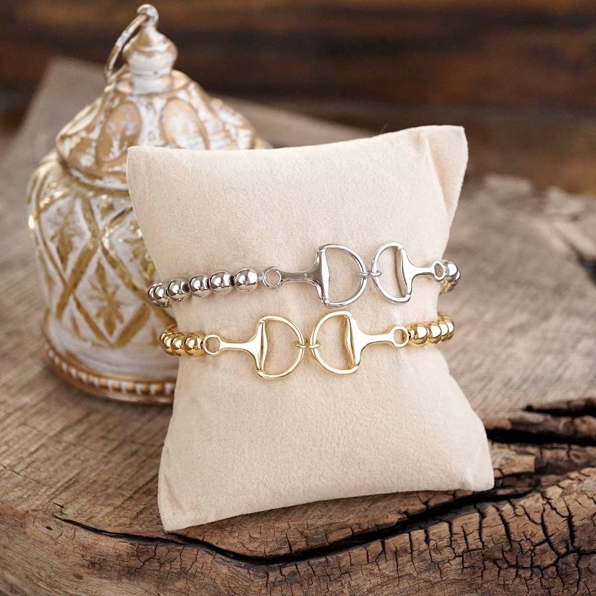 Bit of Shine – Stretch Horse Bit Bracelet