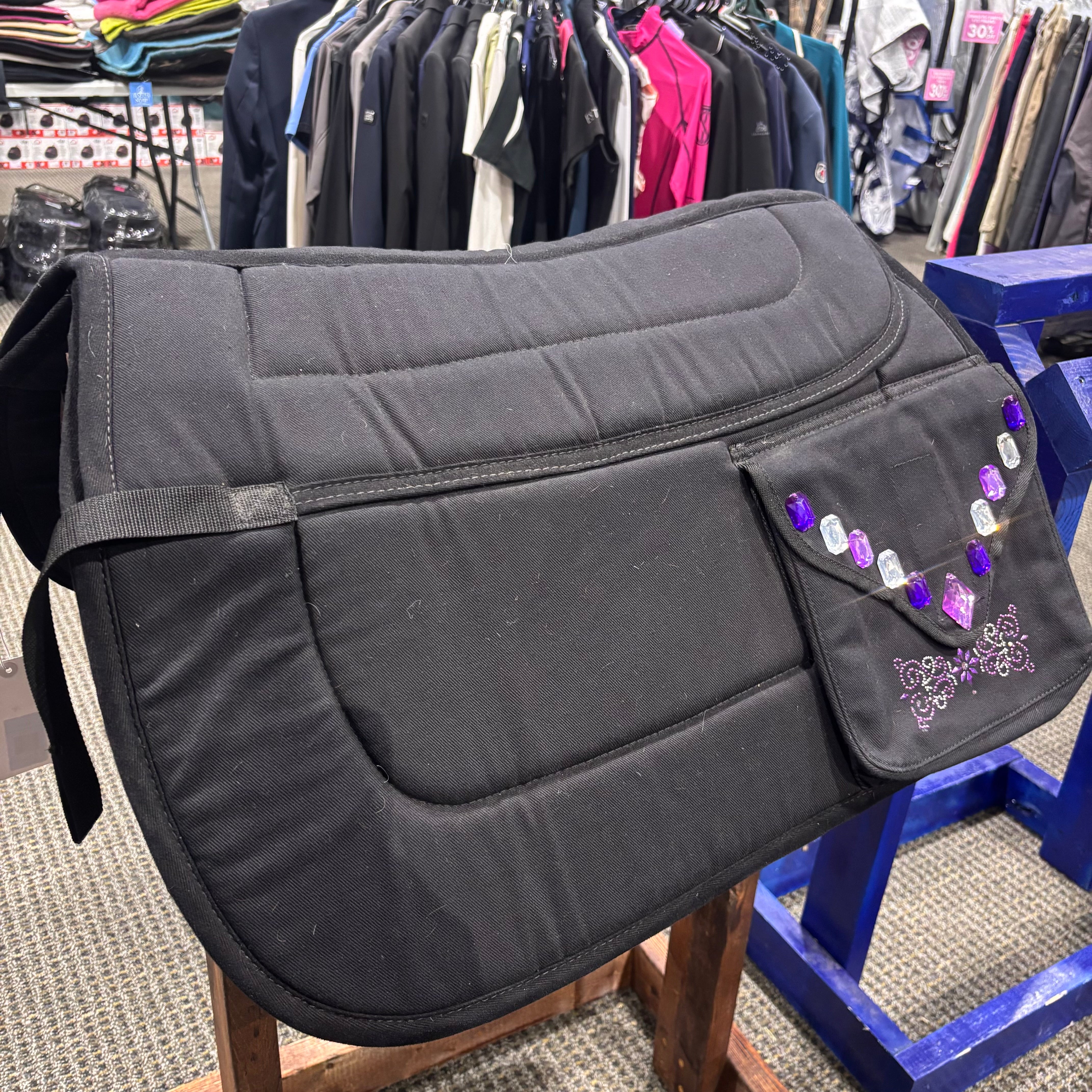 Used English Trail Saddle Pad with Gems