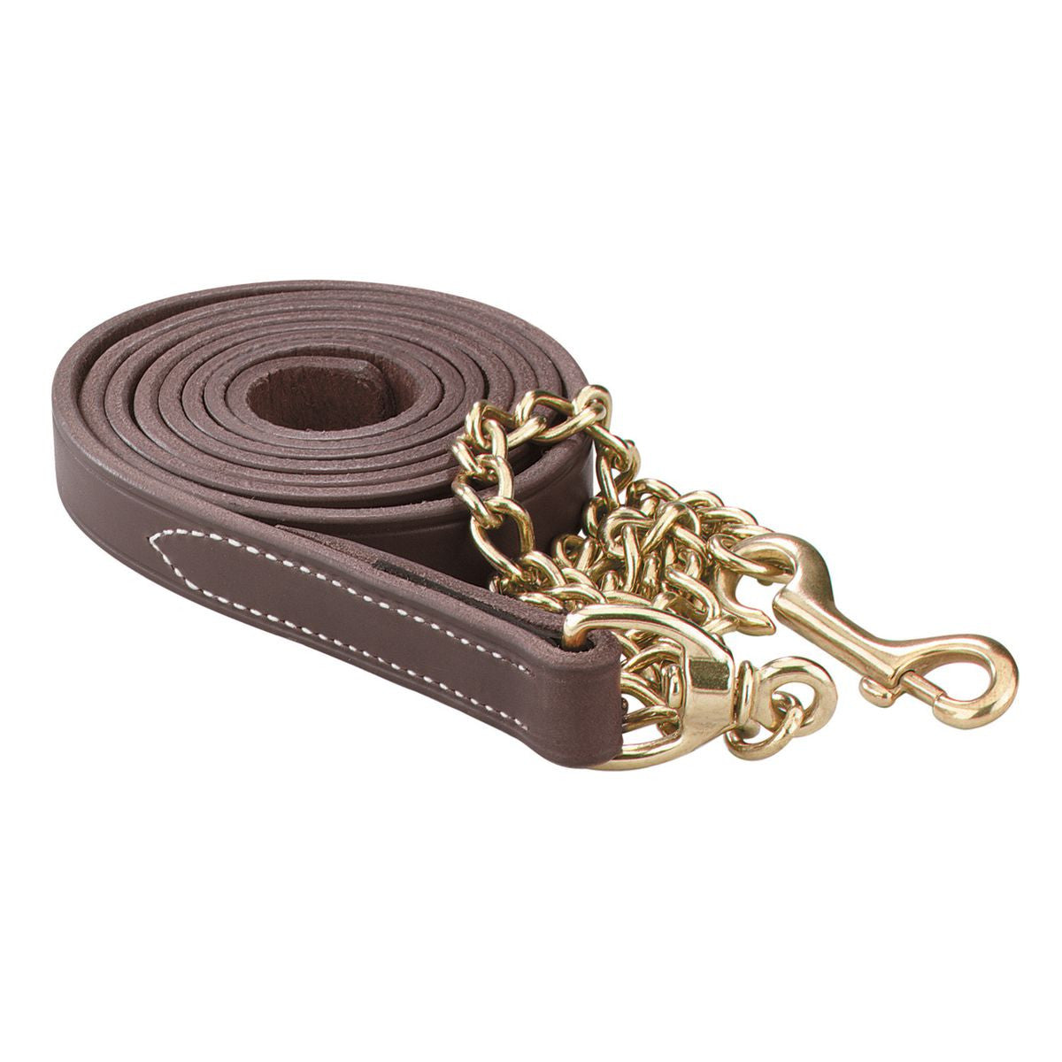 Perri's Leather Lead Solid Brass Chain - sku to order - 106459